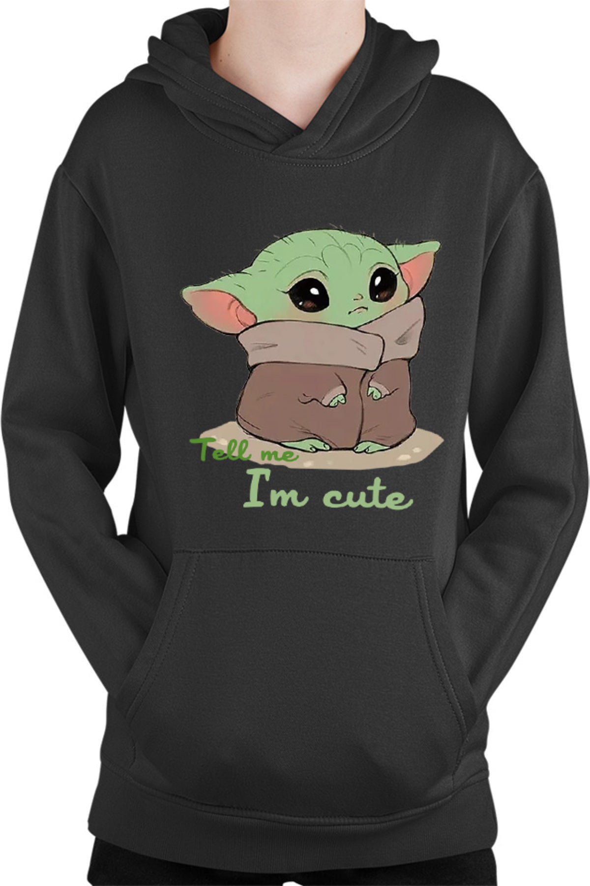 Hanorac copii Baby Yoda Angry Cute Mondorian
