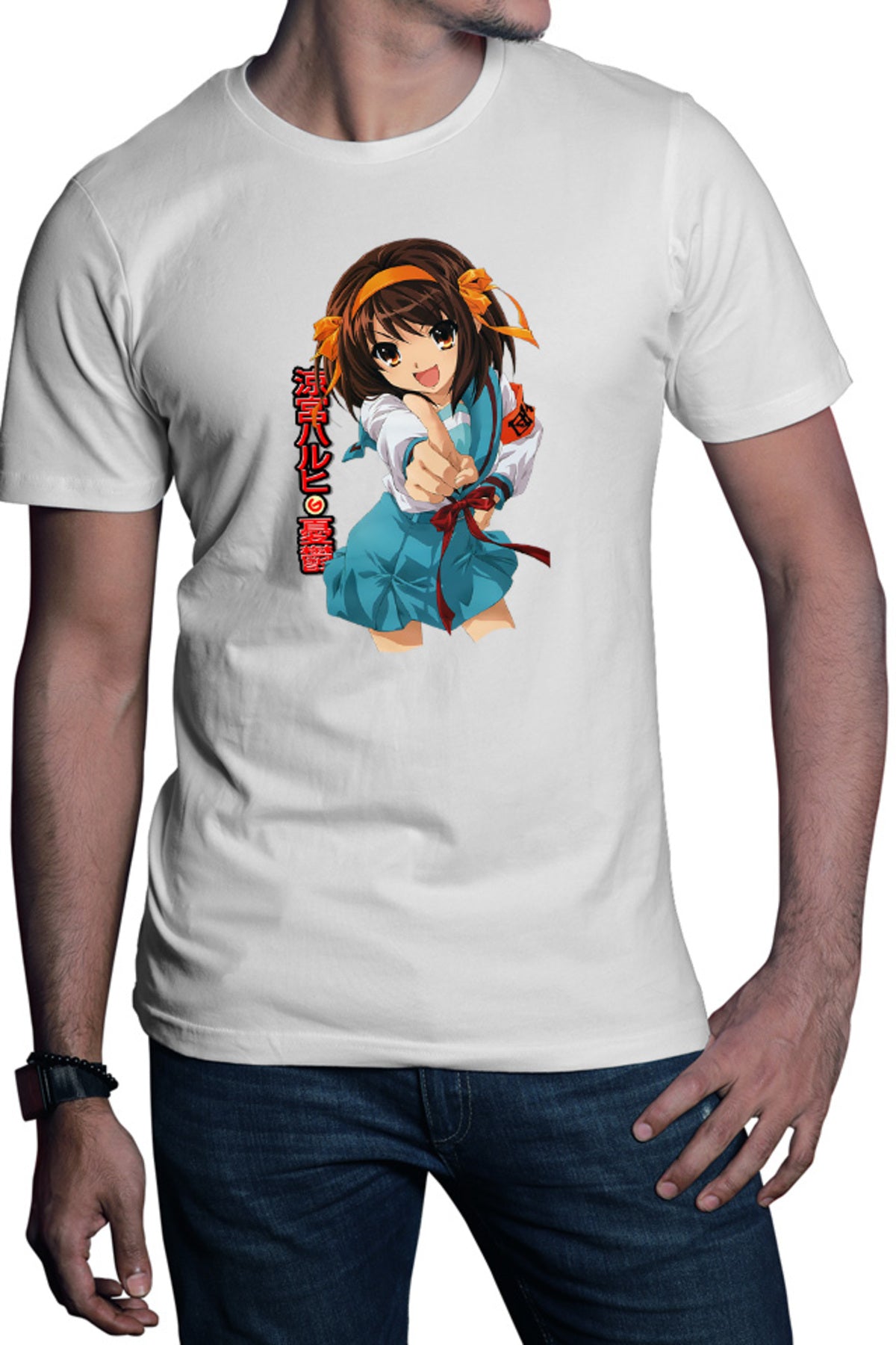 Tricou barbati Haruhi Suzumiya Energic Anime Supranatural