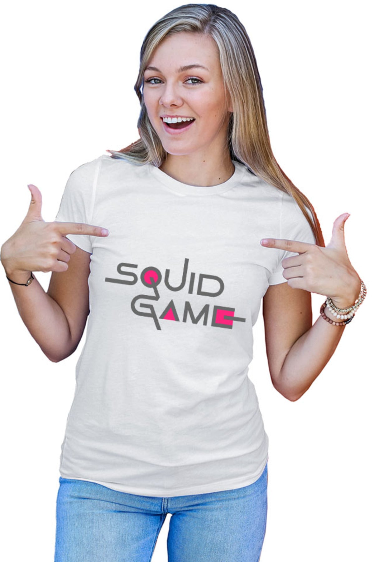 Tricou dama Squid Game Logo Competition