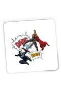 Mousepad Gaming Thor Captain America Fight Shield Hammer Comics Balloons, 21x19 cm