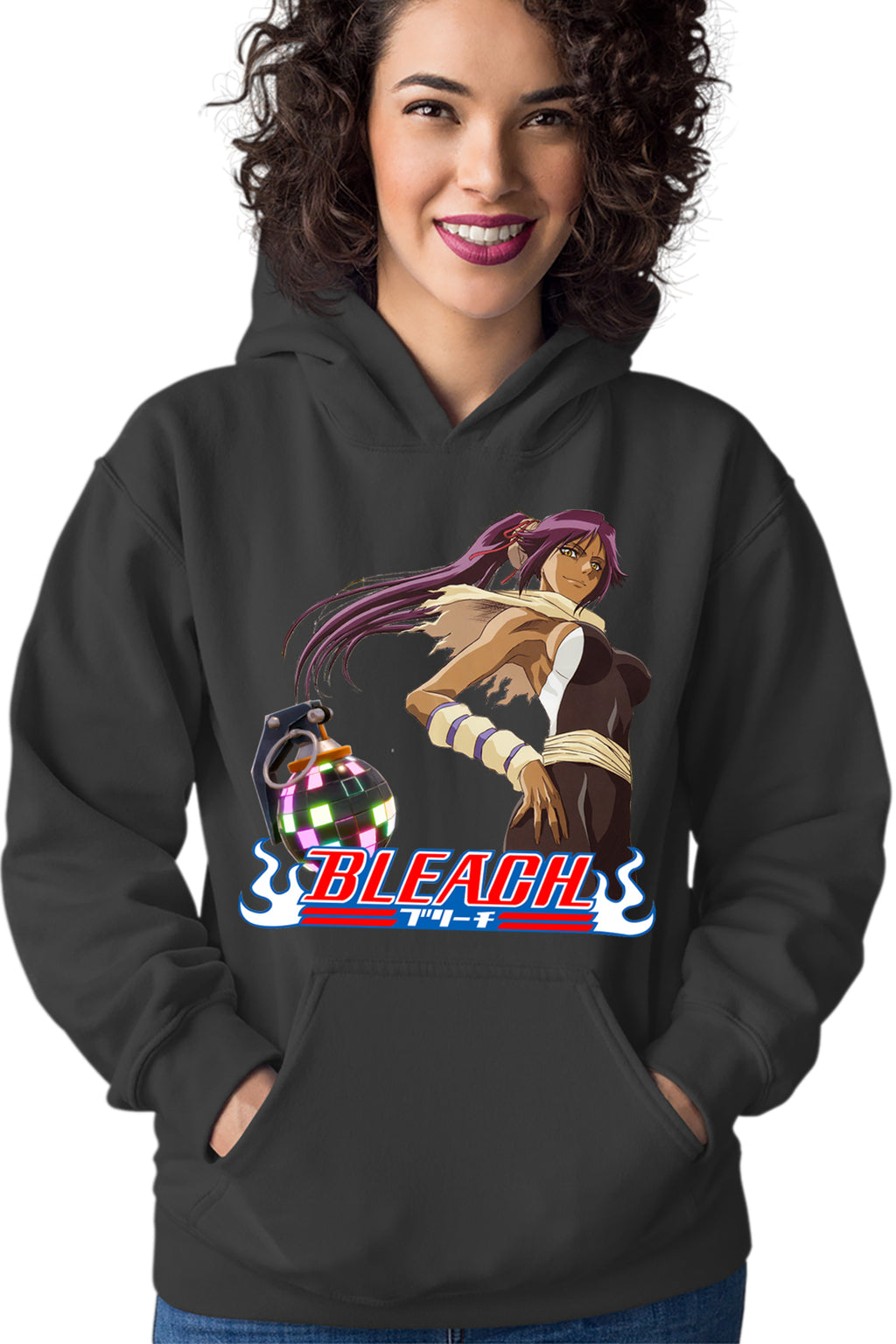 Hanorac dama Bleach Yoruichi Shihouin Fortnite Magenta Bomb