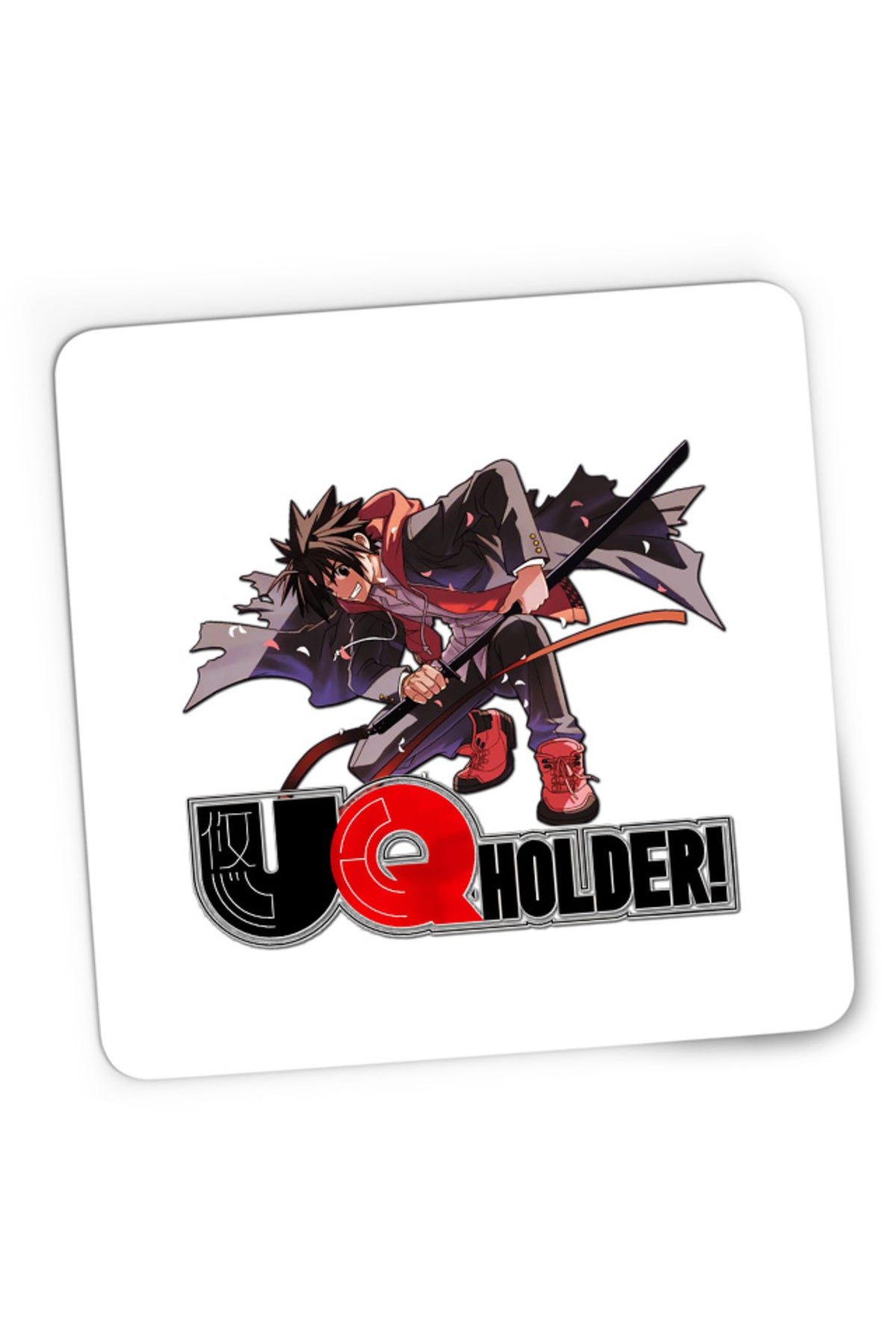 Mousepad Gaming UQ Holder Touta Samurai Katana Jump Fight Japan, 21x19 cm