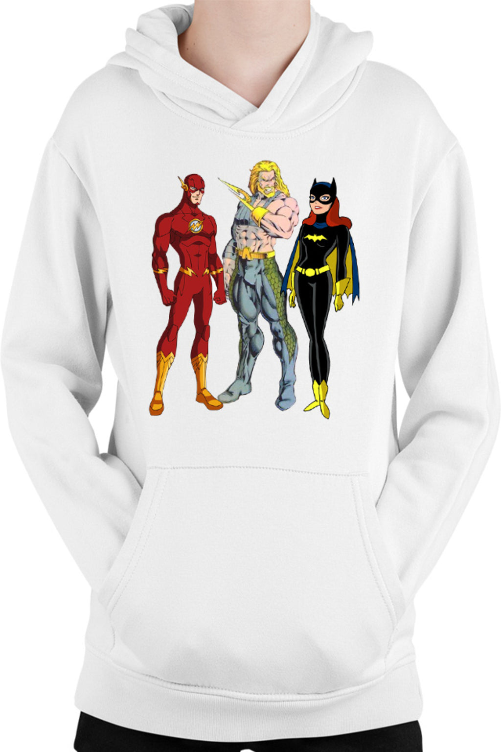 Hanorac copii Aquaman Batgirl Flash Comics Cartoons Water Action