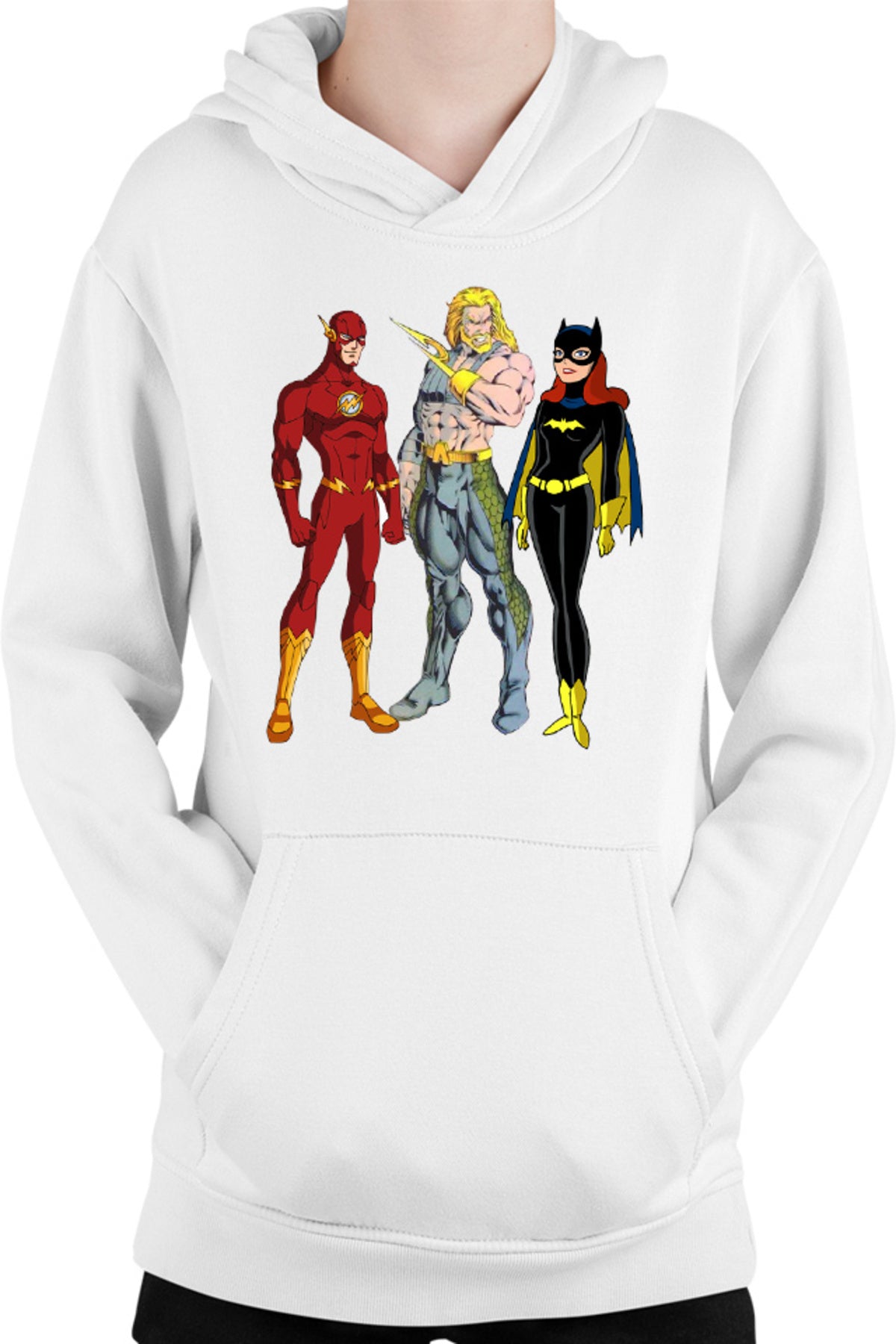 Hanorac copii Aquaman Batgirl Flash Comics Cartoons Water Action