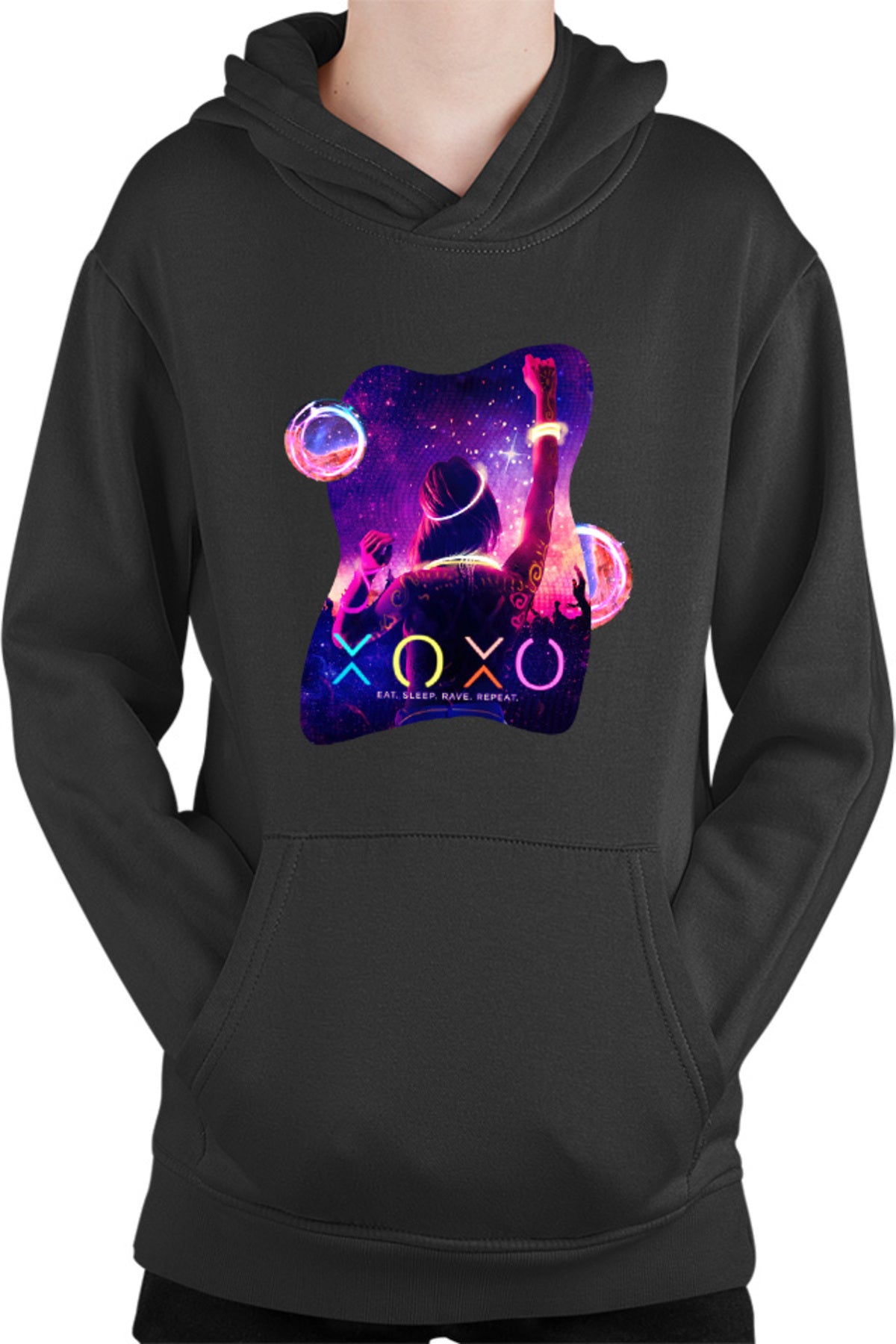 Hanorac copii XOXO Dance Neon Party Colorful Teens Movie