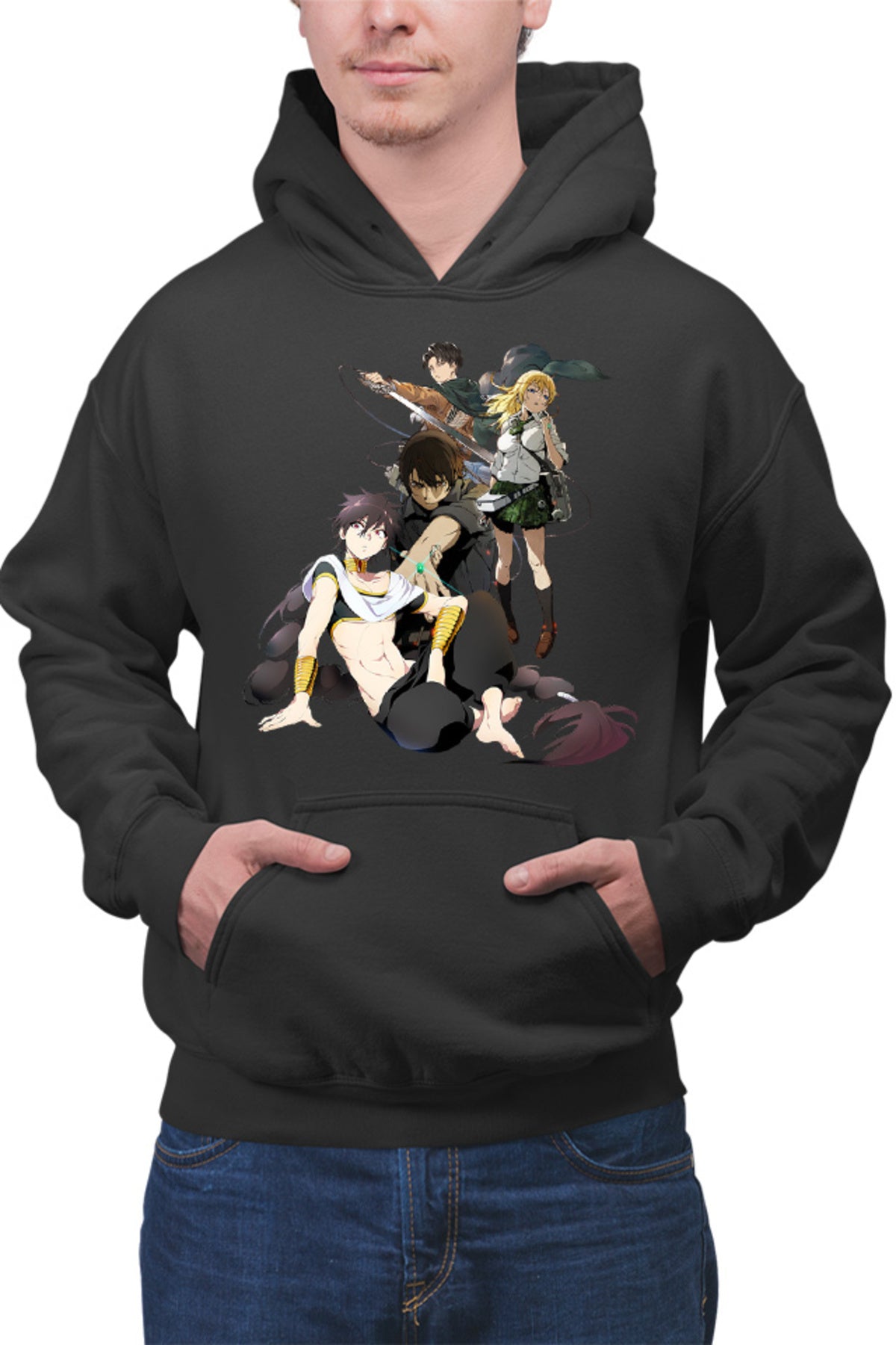 Hanorac barbati Btooom! Ryouta Himiko Magi Judal AOT Levi Magic Fantasy
