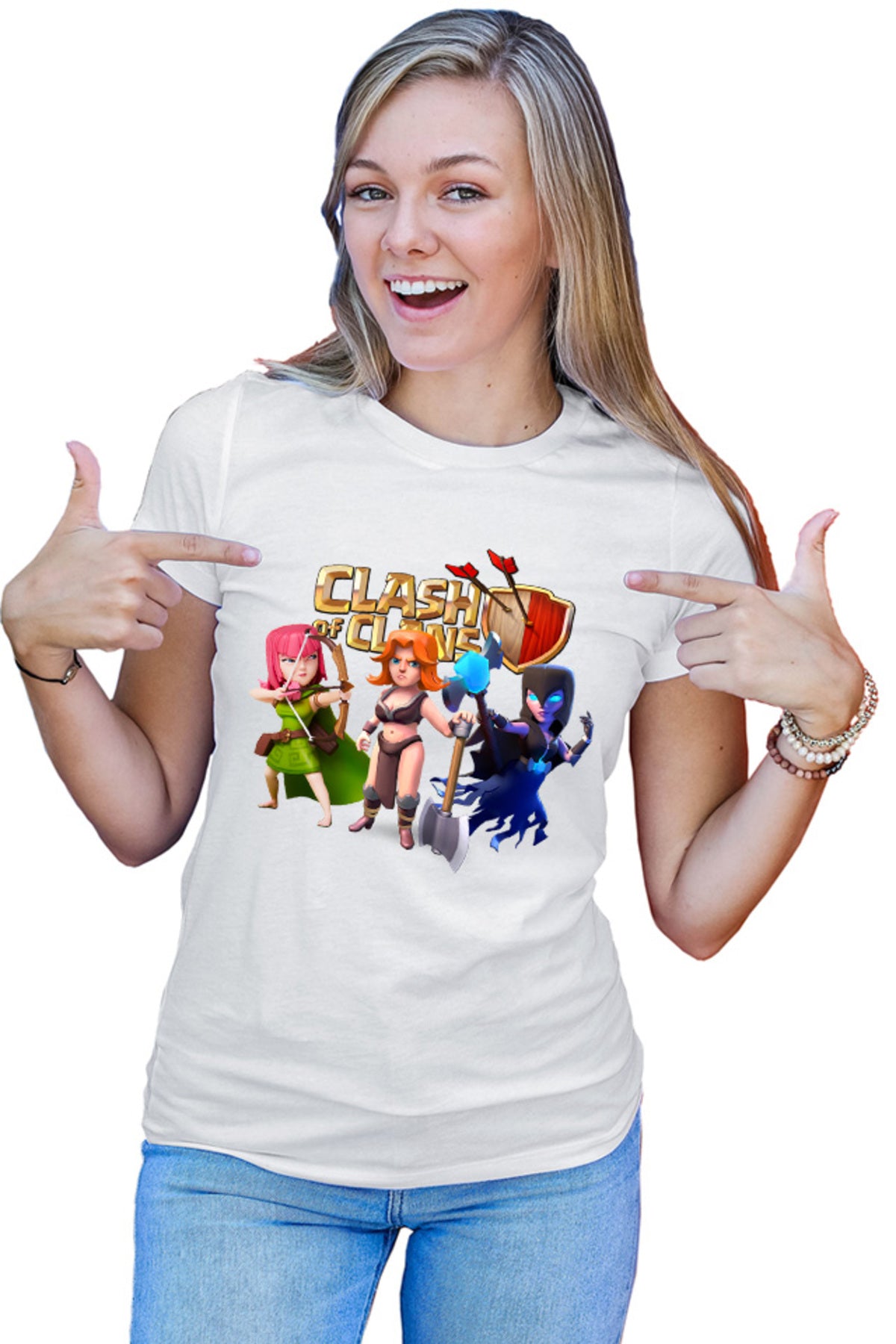 Tricou dama Clash of Clans Archer Mage Fighter Rage Supercell