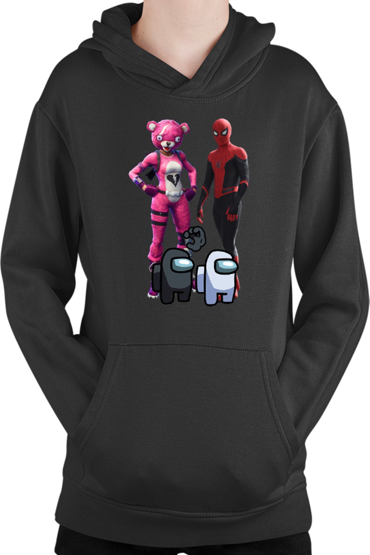 Hanorac copii Fortnite Pink Rabbit Skin Easter Event Spiderman Cool
