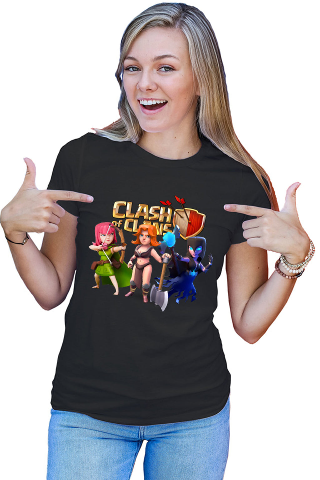 Tricou dama Clash of Clans Archer Mage Fighter Rage Supercell
