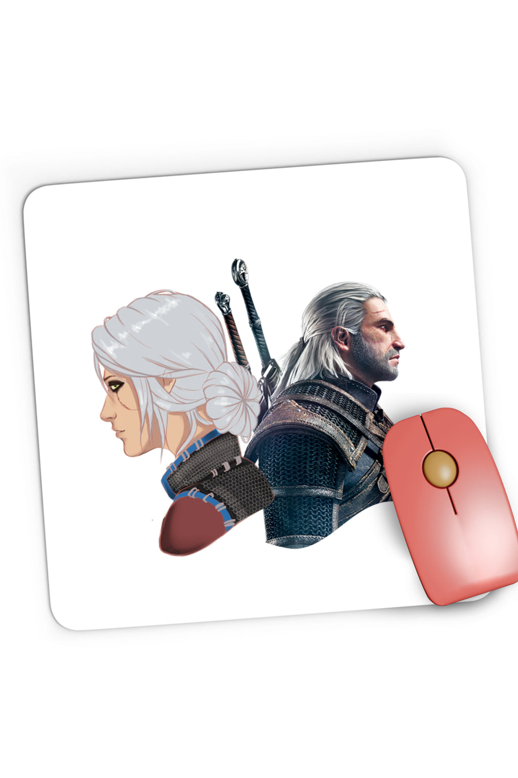 Mousepad Gaming The Witcher Geralt Ciri Xbox Game Nvidia, 21x19 cm