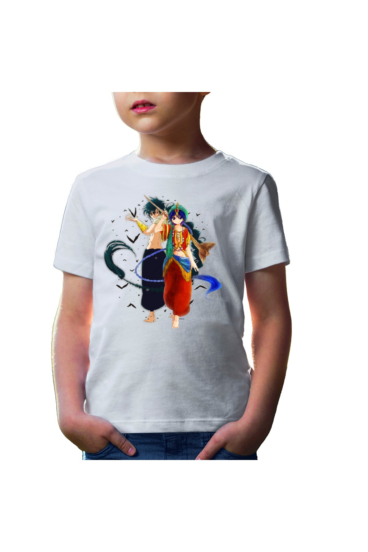 Tricou copii Magi The Labyrinth of Magic Aladin Anime Kage