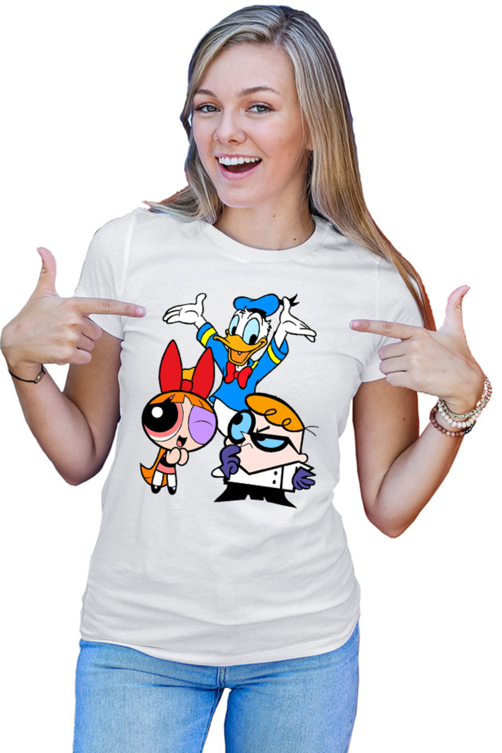 Tricou dama The Powerpuff Girls Donald Dexter Genius Science