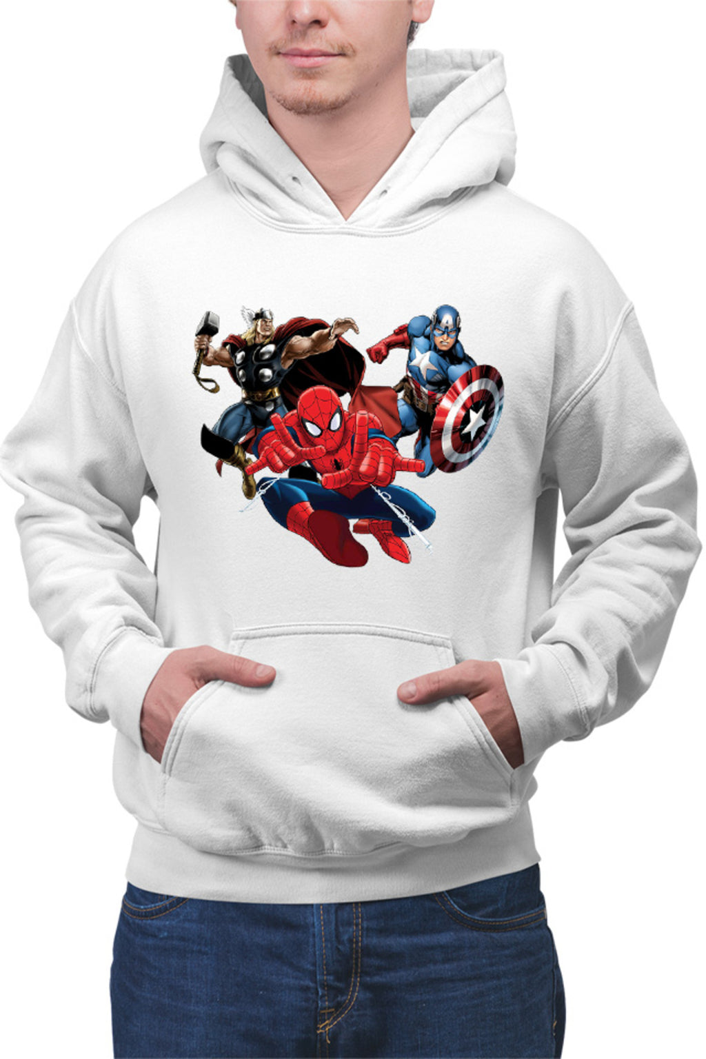 Hanorac barbati Spiderman Captain America Thor Fly Hero Cool
