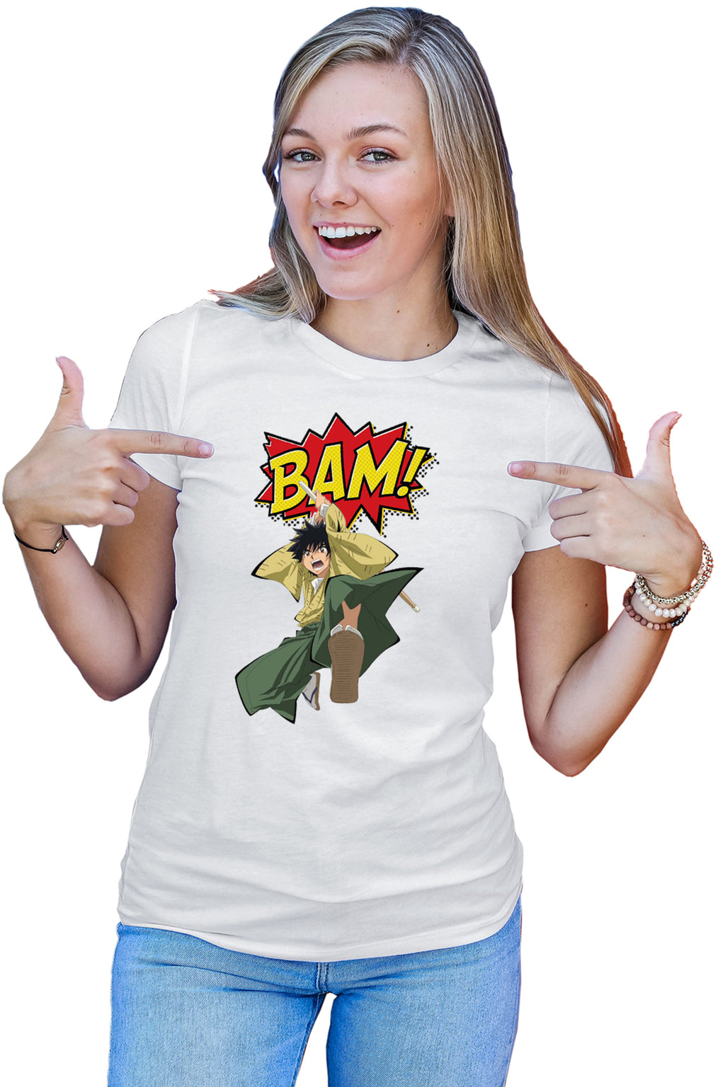 Tricou dama Rurouni Kenshin Yahiko Boom Manga Katana