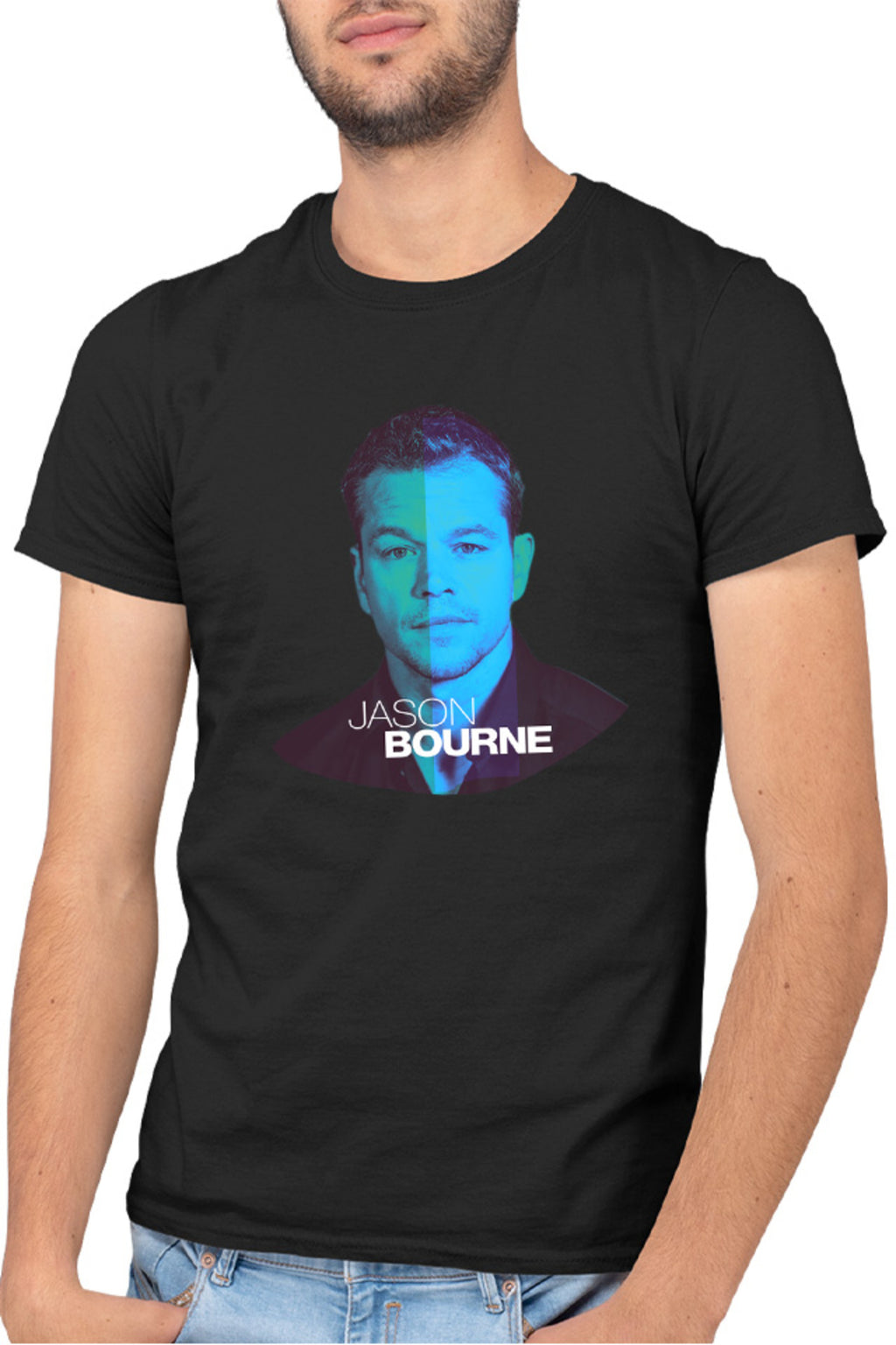 Tricou barbati Bourne Portret Cool Men Detective Police