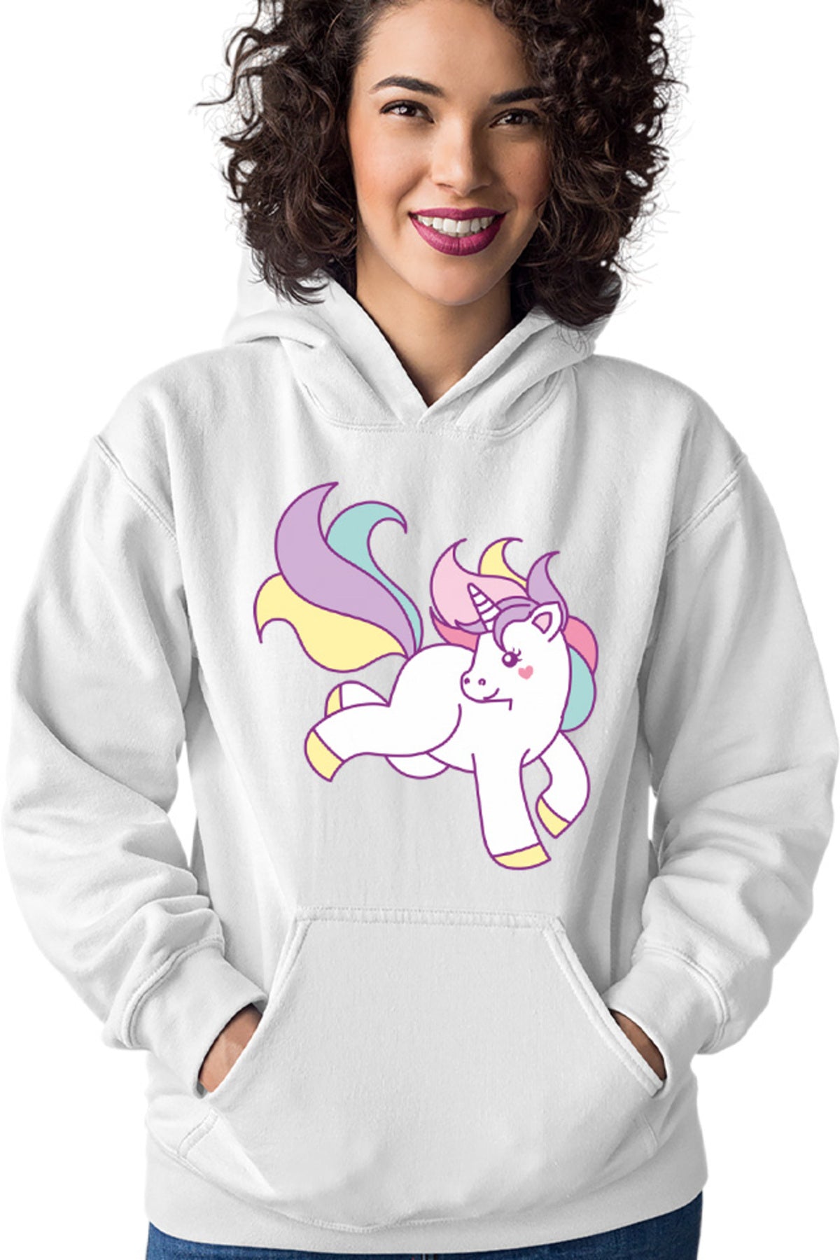 Hanorac dama Unicorn Squad Happy Beautiful Rainbow