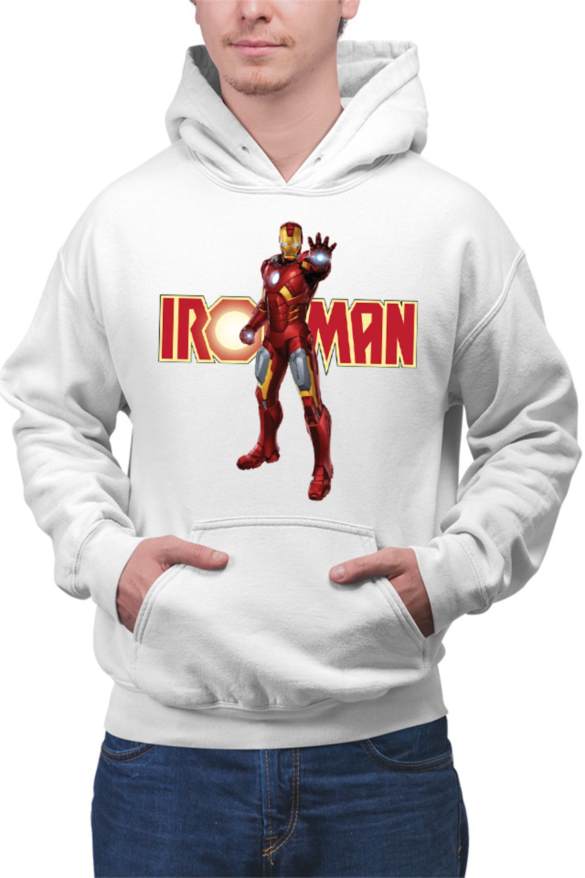 Hanorac barbati Ironman Logo Suit Accident American Comic Books