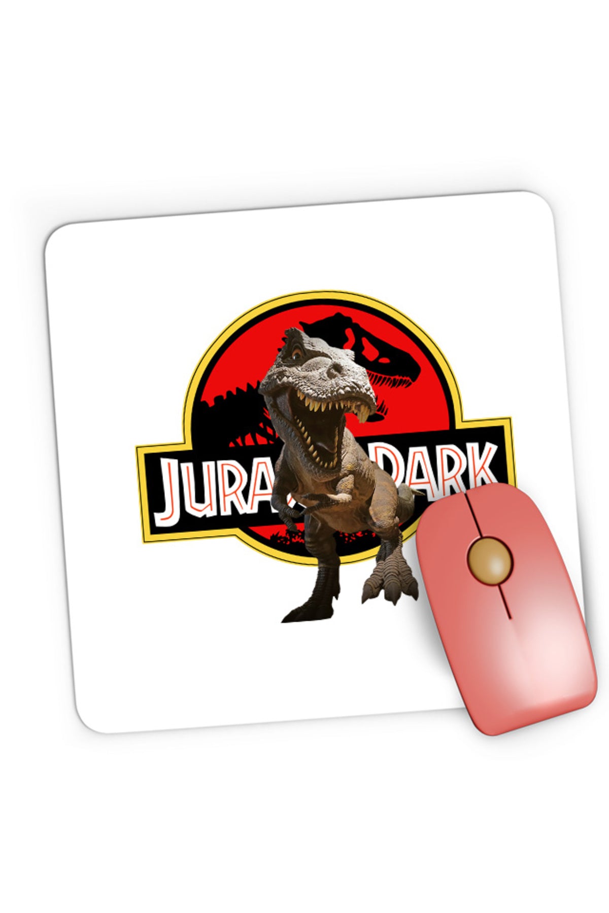 Mousepad Gaming Jurassic Park T-Rex Dinossaur Universal Studios, 21x19 cm