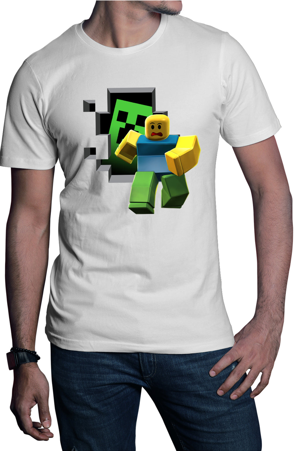 Tricou barbati Roblox Minecraft Earth Aternos Mcskins
