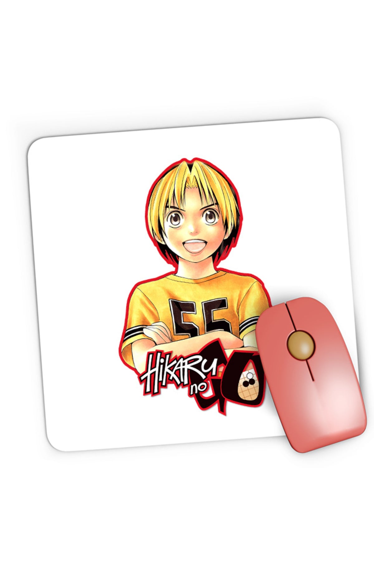 Mousepad Gaming Hikaru no Go Mind Game Anime Otaku Takeshi Obata, 21x19 cm