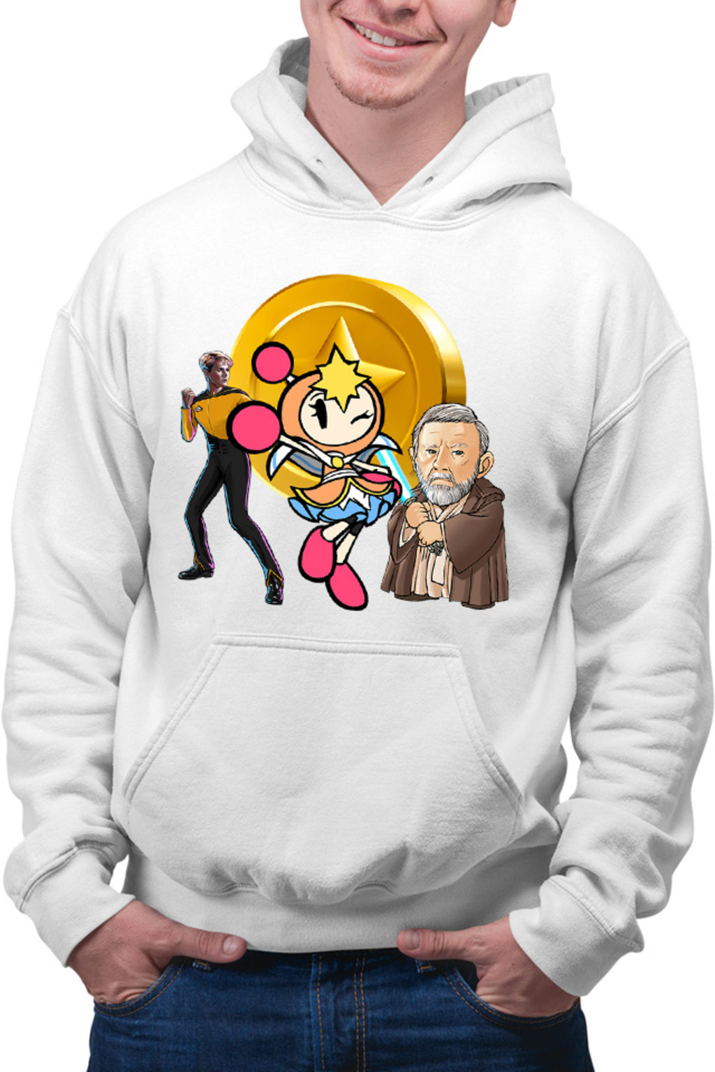 Hanorac barbati Bomberman Obi Kenobi Star Trek Gold
