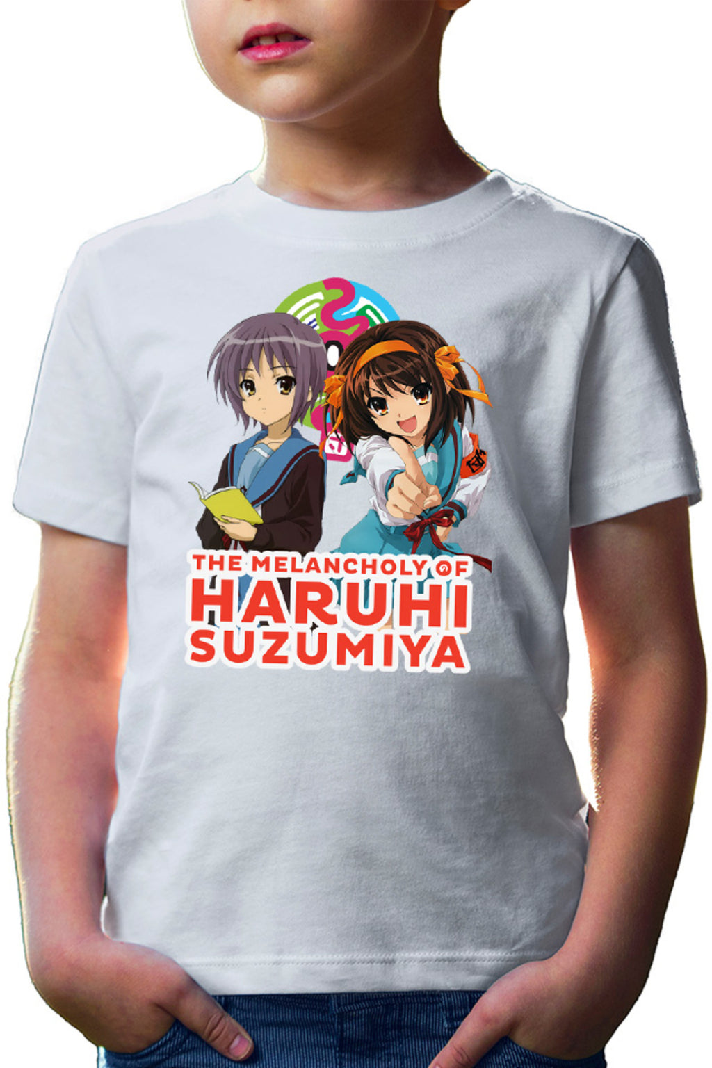 Tricou copii Haruhi Suzumiya Yuki Book Read Sci-fi Cosplay Costume