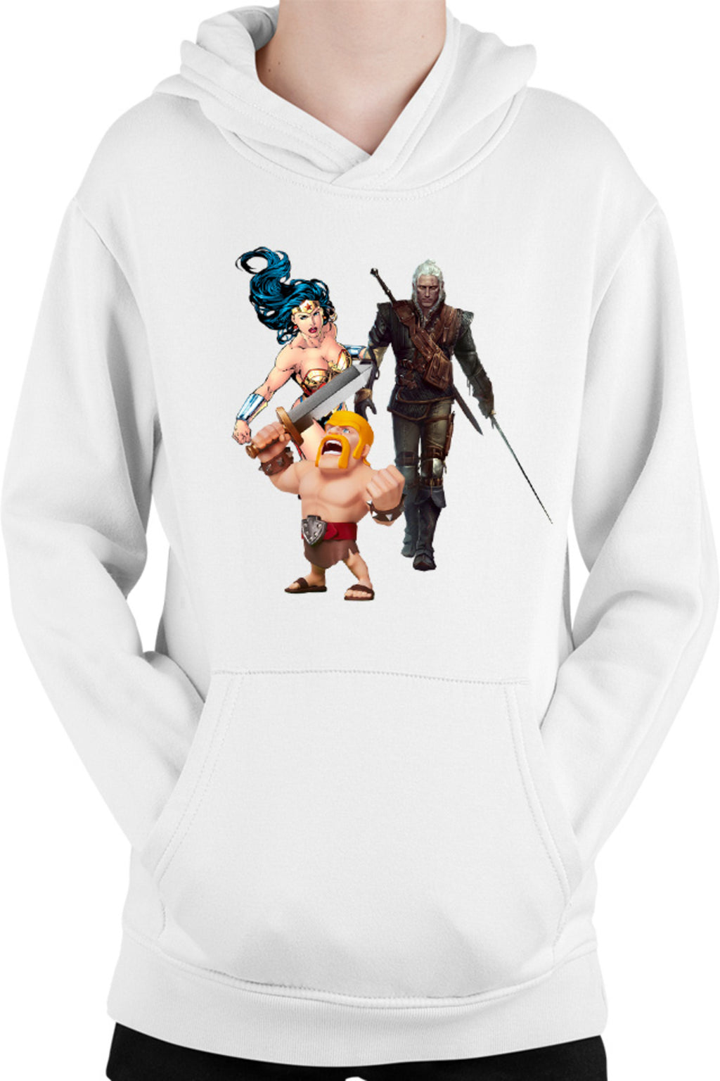 Hanorac copii Clash of Clans Witcher Wonder Woman Infantry