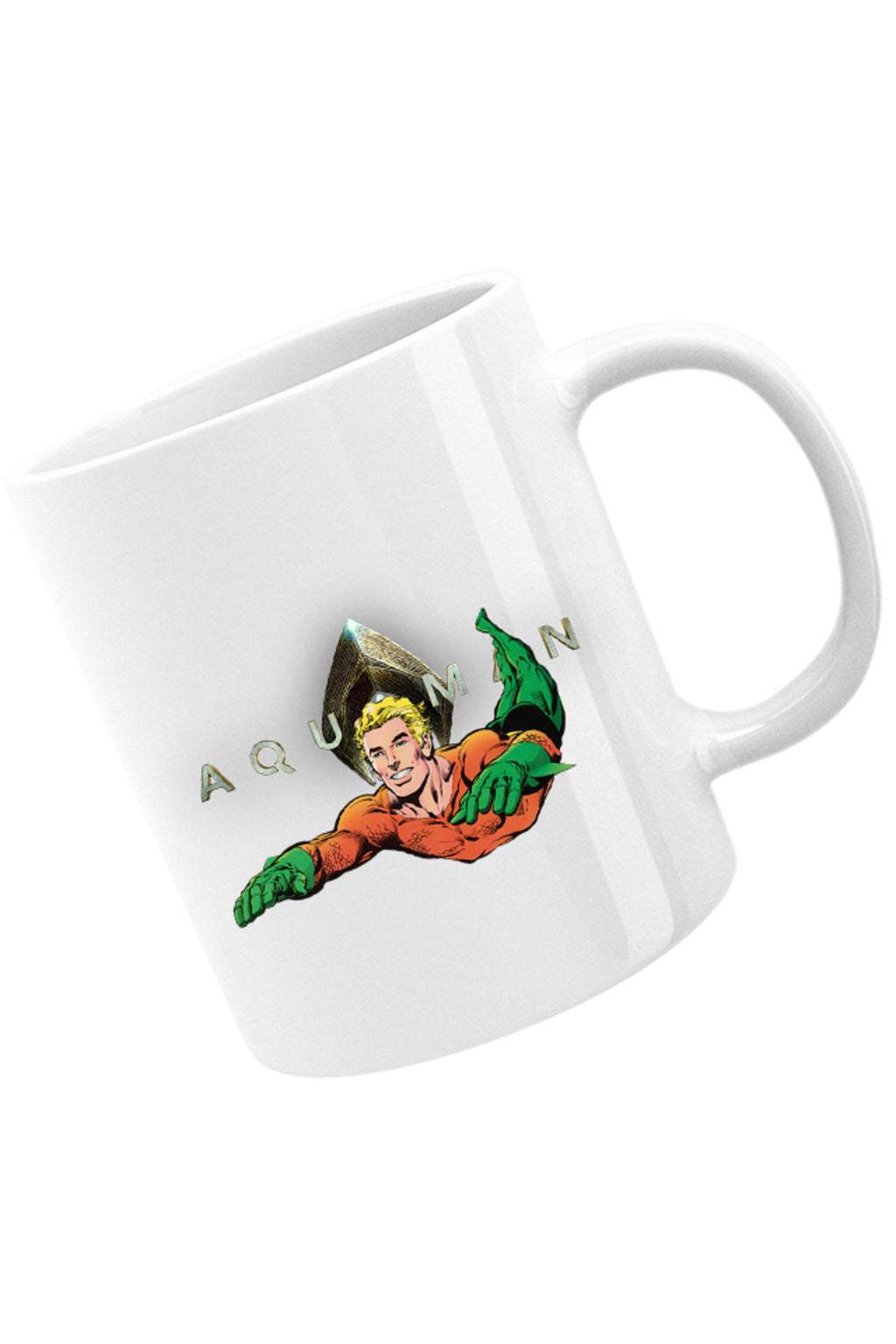 Cana Aquaman Logo Jump Water Swim Hero Strong, alba, 330 ml