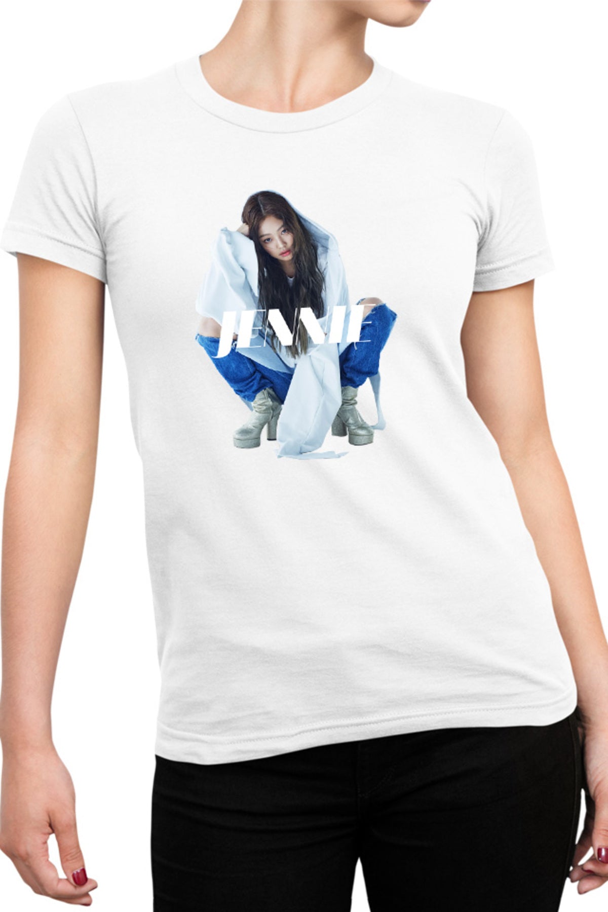 Tricou dama Blackpink Jennie Famboy y Idol Singer Voice