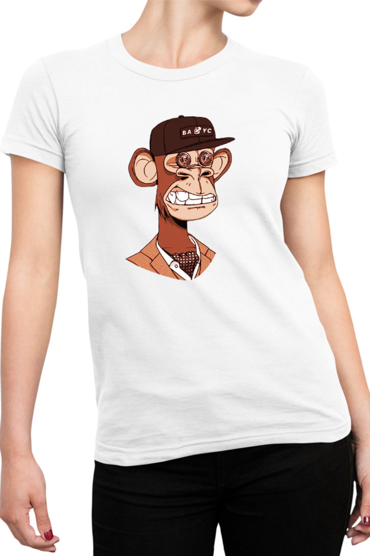 Tricou dama NFT Monkey Modern Financial Global Economy