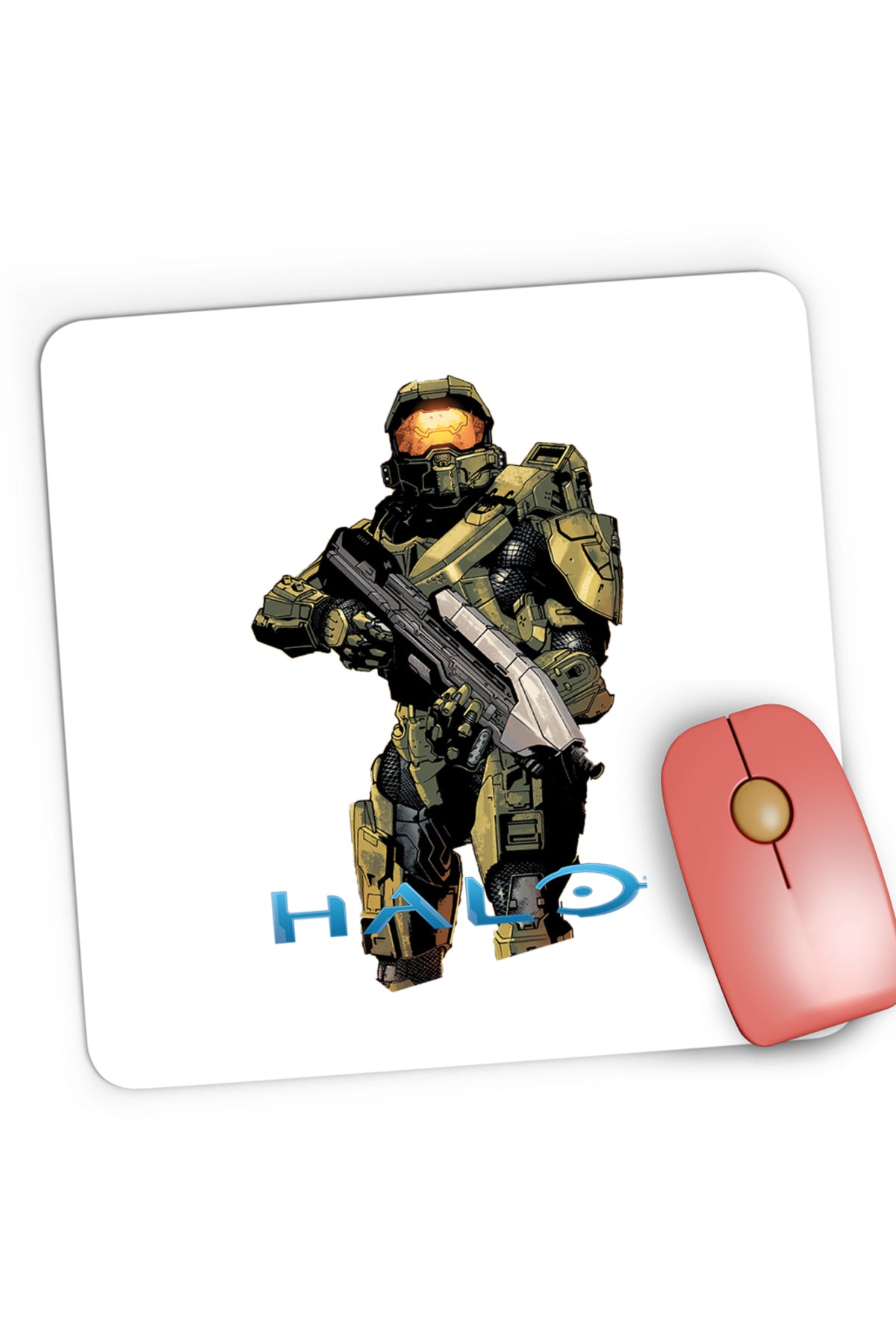 Mousepad Gaming Halo Spartan Soldier Army Hero Master, 21x19 cm