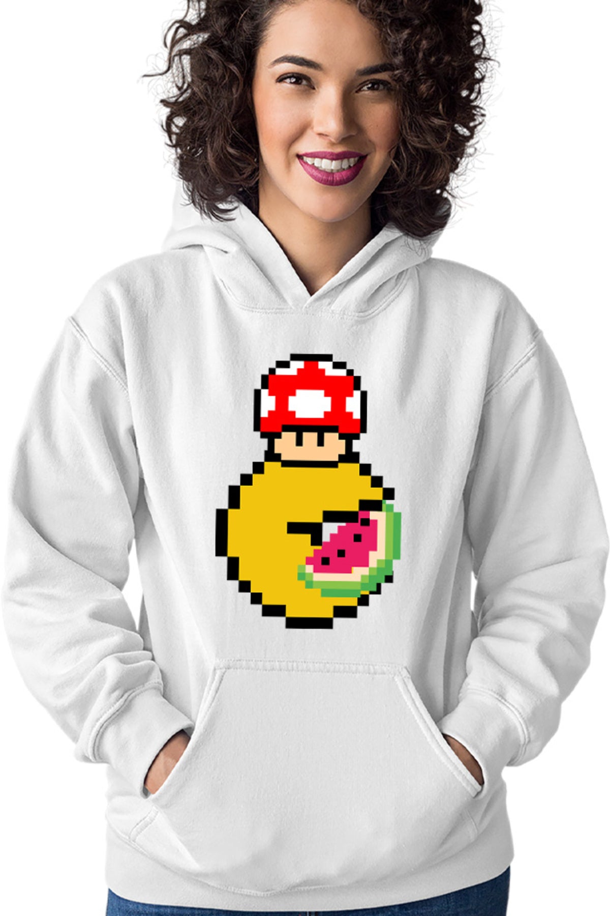 Hanorac dama Pac Man Mario Minecraft Watermalon Slice