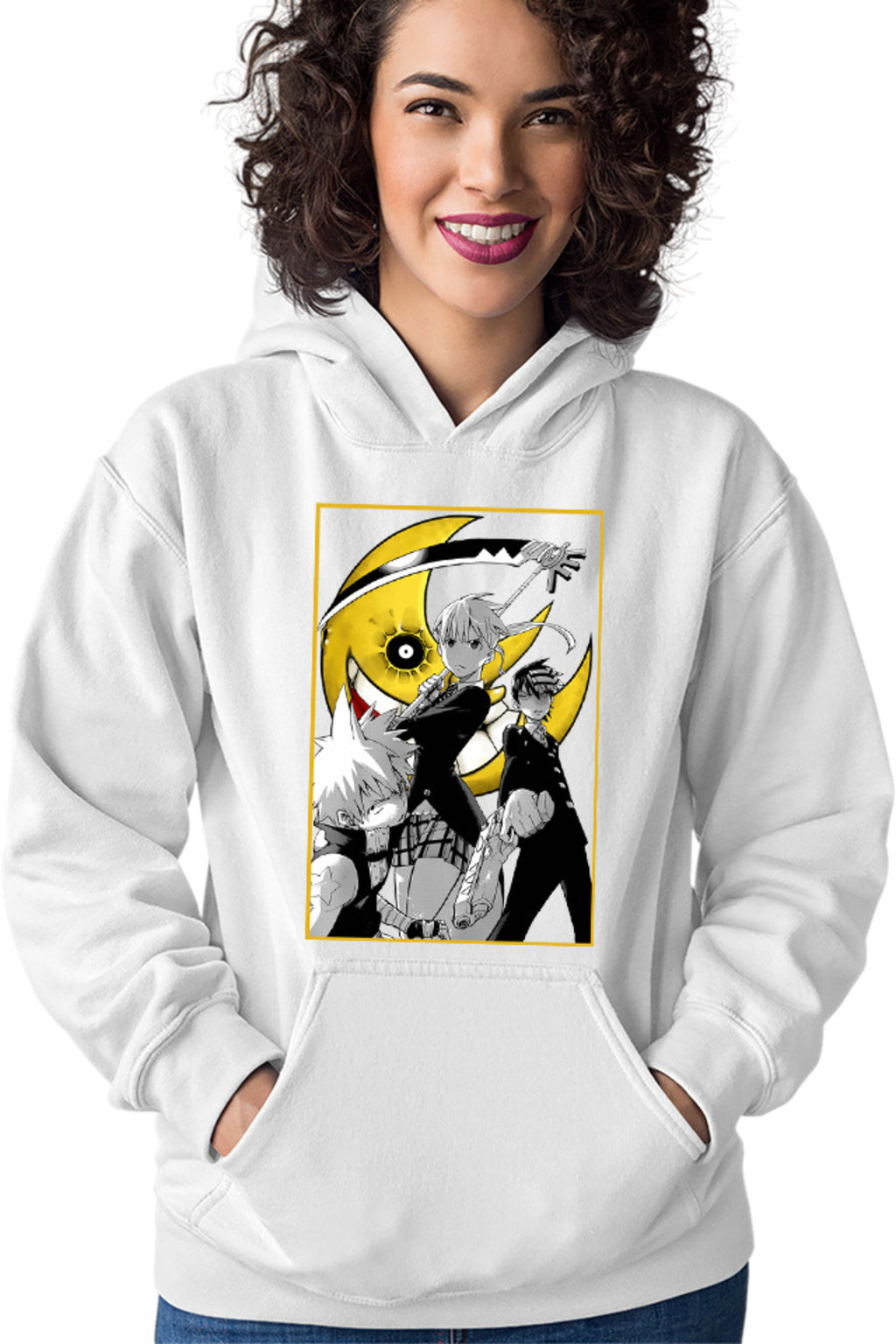 Hanorac dama Soul Eater Group Death The Kid Black Star Soul Maka