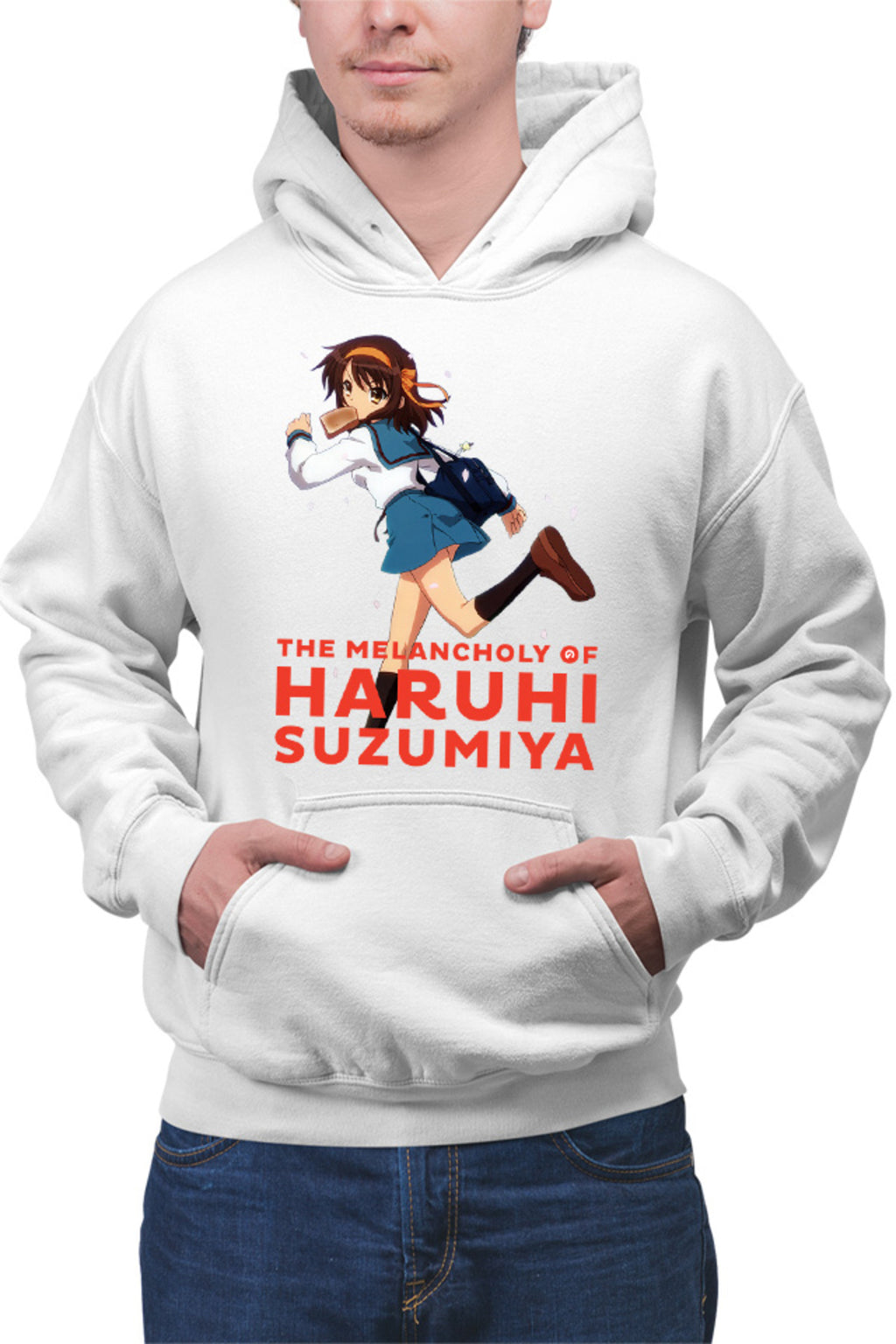 Hanorac barbati Haruhi Suzumiya Run Sakura Bread Highschool Club