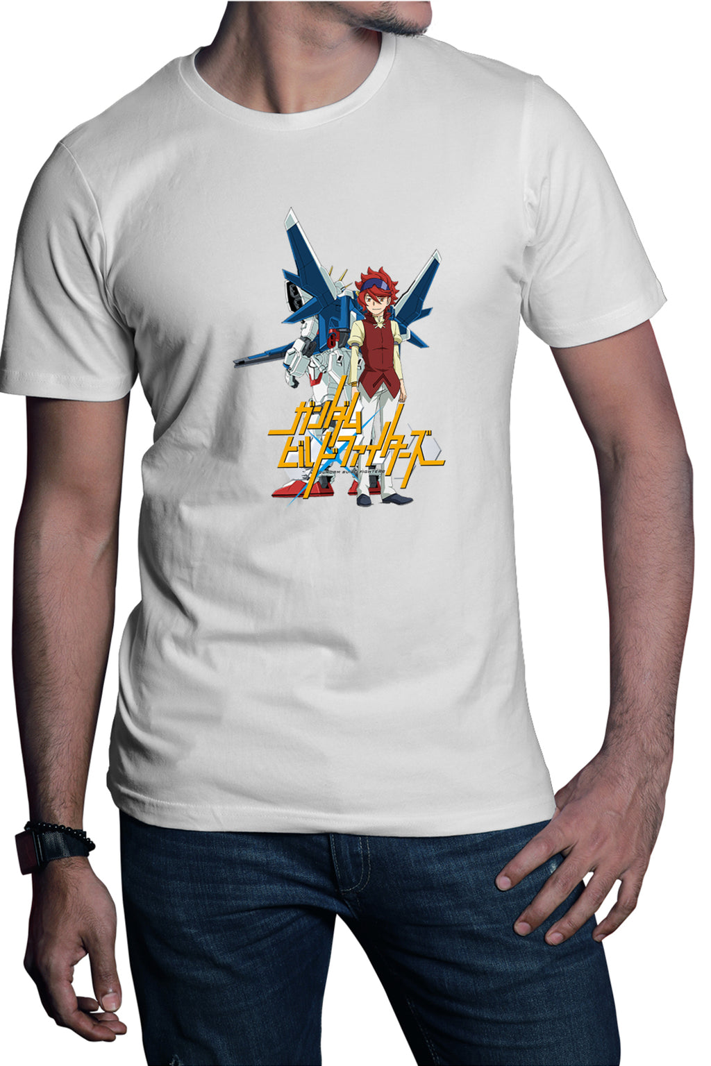 Tricou barbati dam Build Fighters Reiji Robot