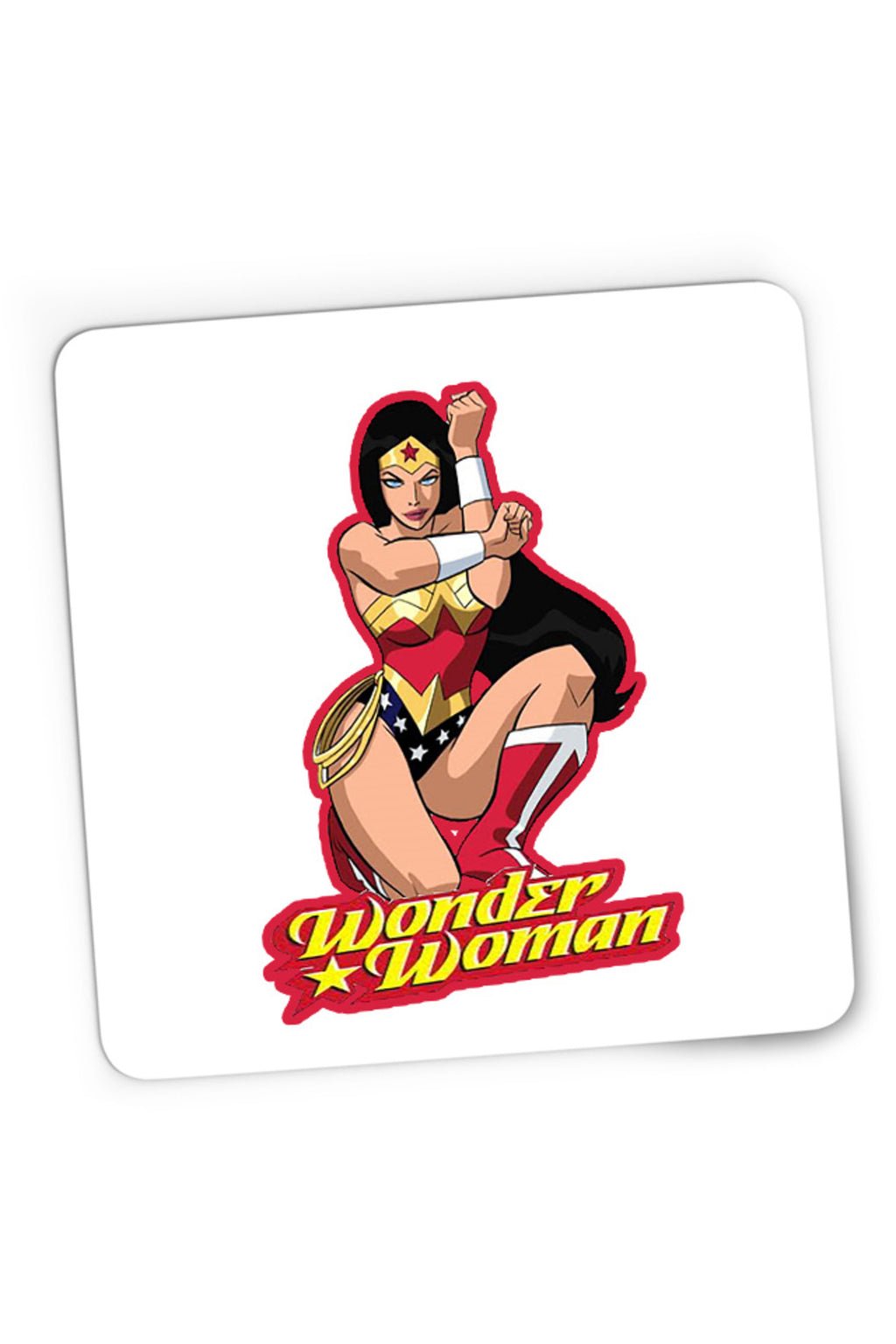 Mousepad Gaming Wonder Woman Red Lady Cartoon English Power Star, 21x19 cm