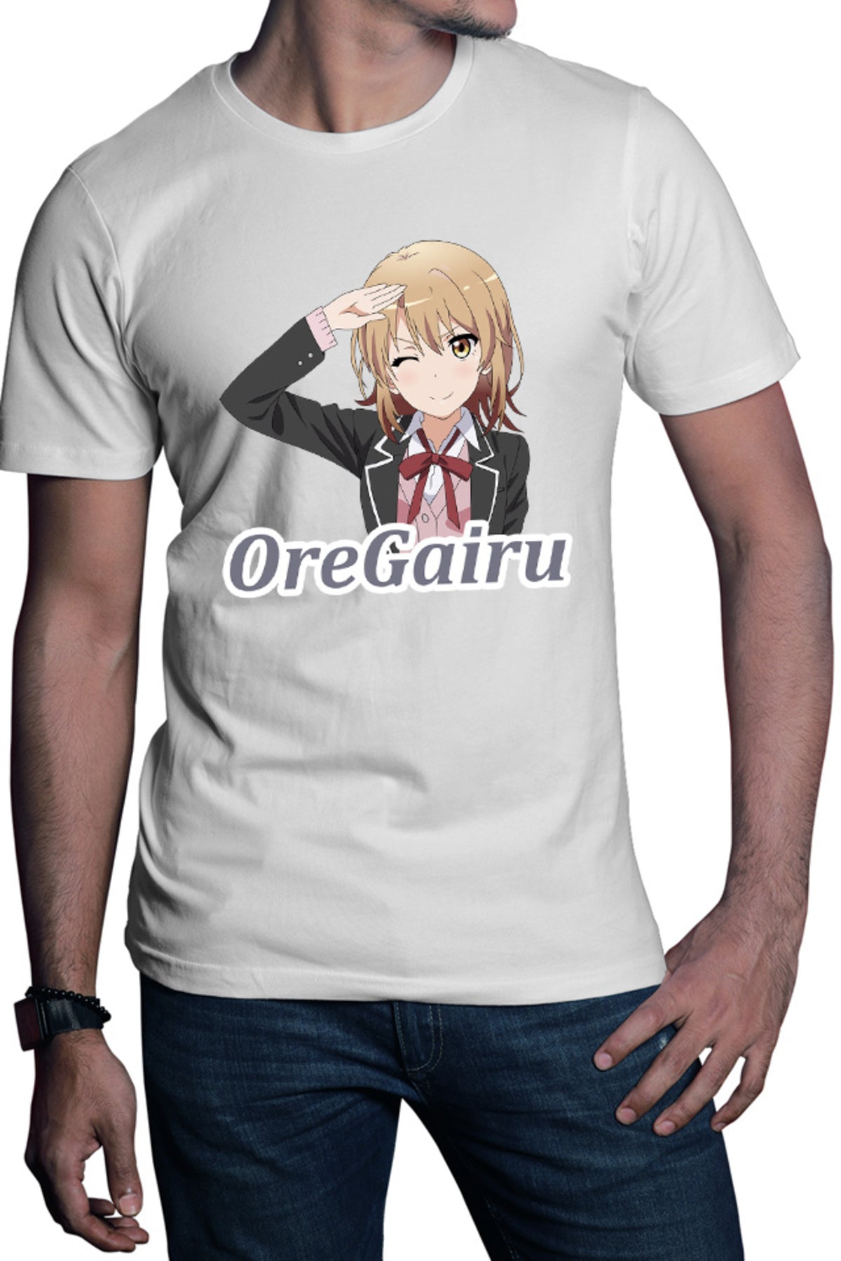Tricou barbati OreGairu School Watari Wataru Mangaka Art