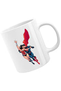 Cana Wonder Woman Superman Super Lovers Fly Cape Save Protect, alba, 330 ml