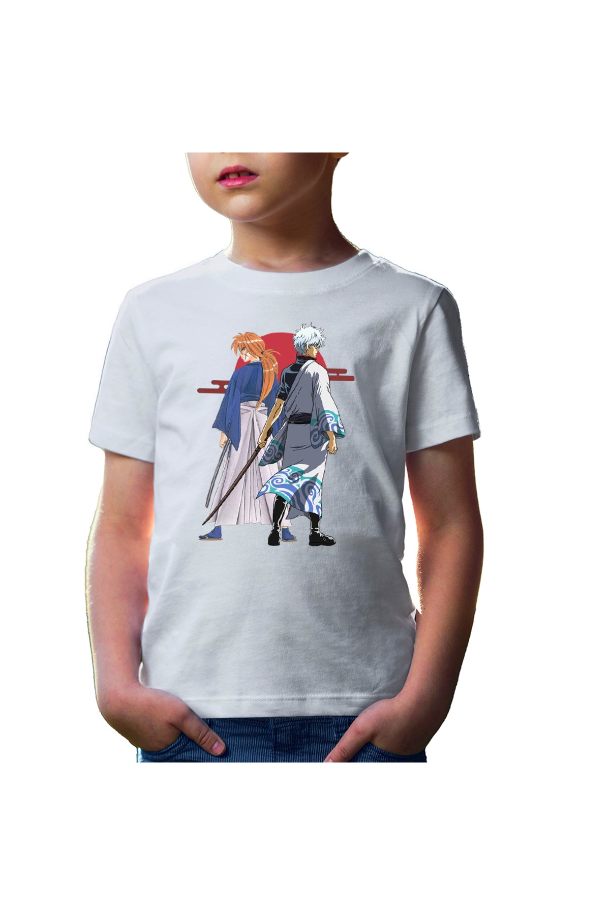 Tricou copii Rurouni Kenshin Kenshin Gintoki Samurai Pose