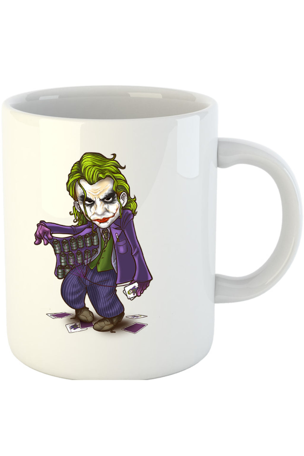 Cana Joker Ace Cards Chibi Cool, alba, 330 ml