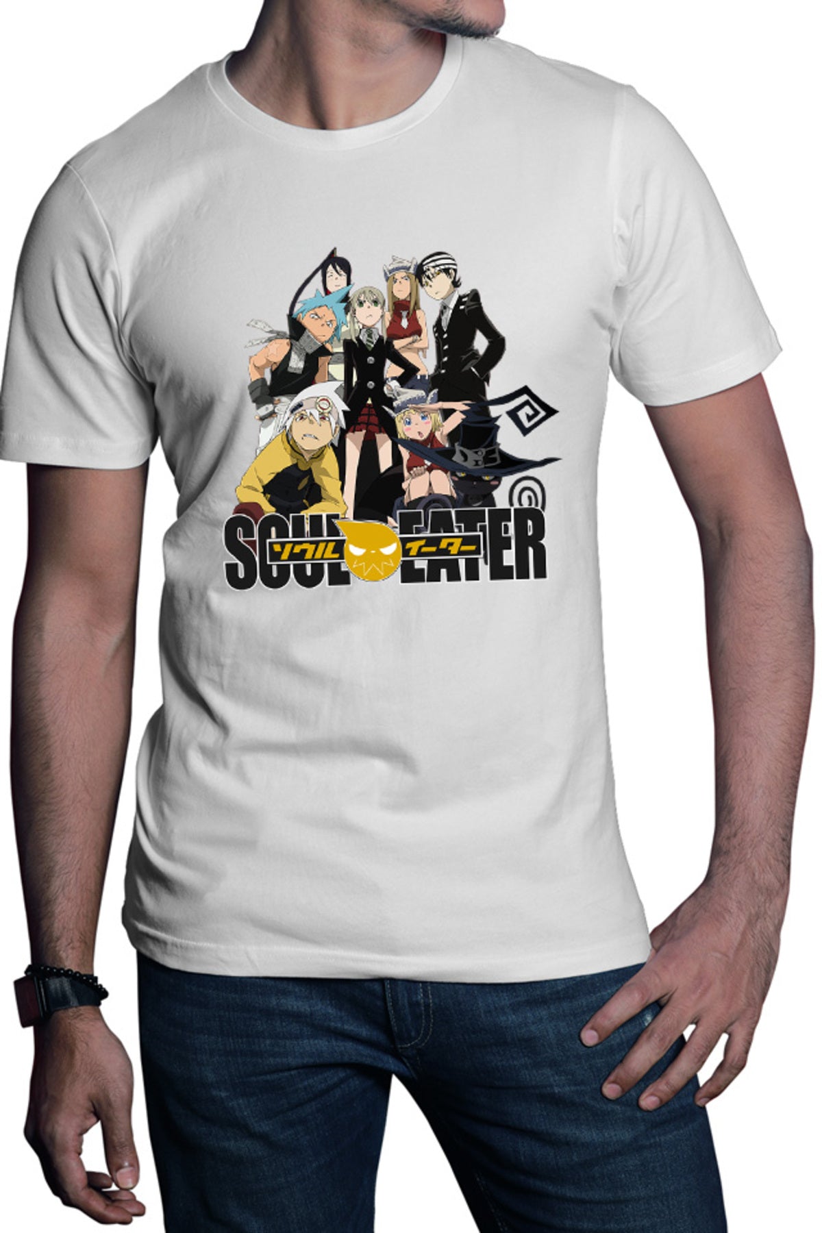 Tricou barbati Soul Eater Group Photo Death God Soul