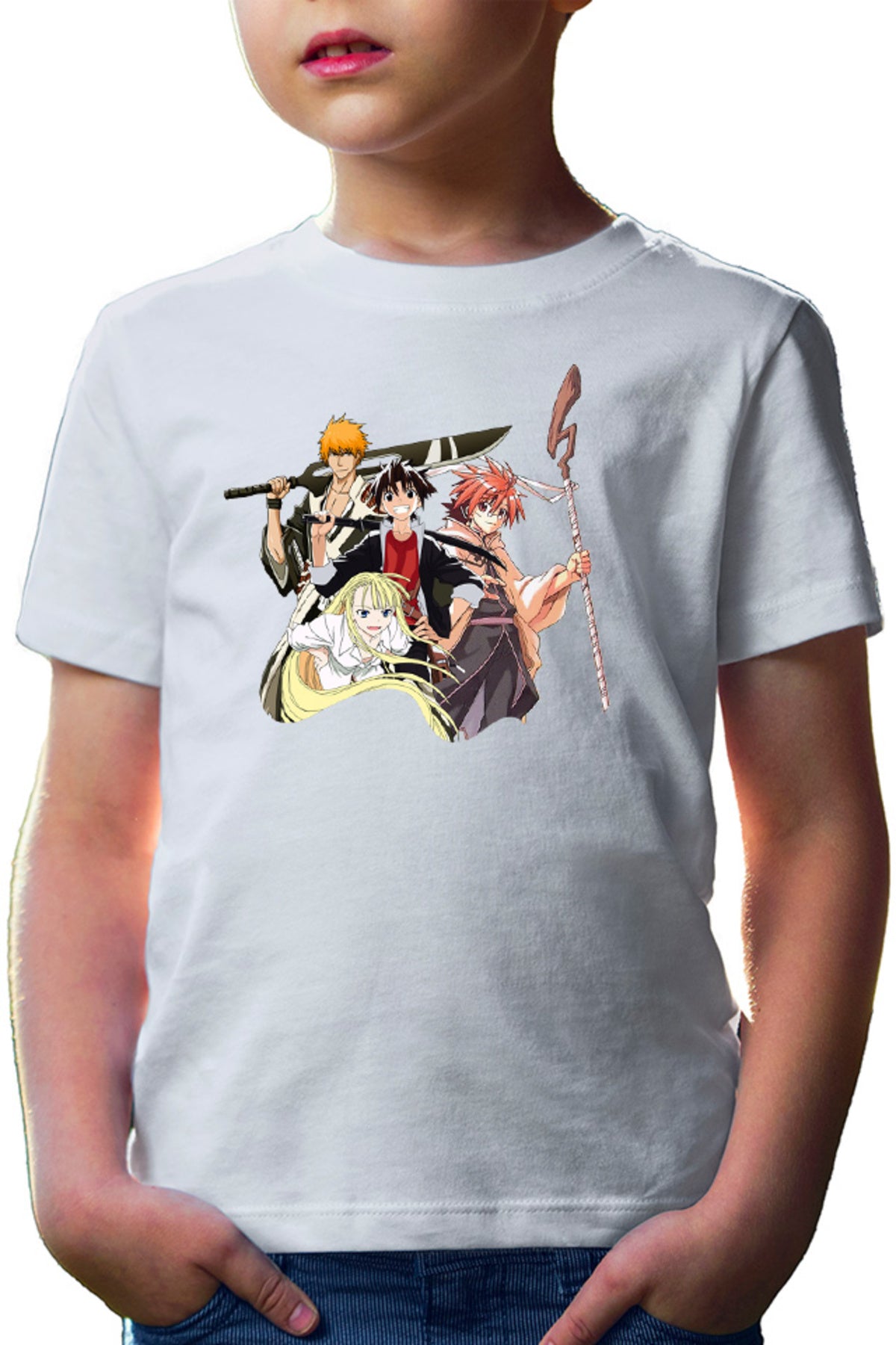 Tricou copii UQ Holder Touta McDowell Negi Ichigo Bleach