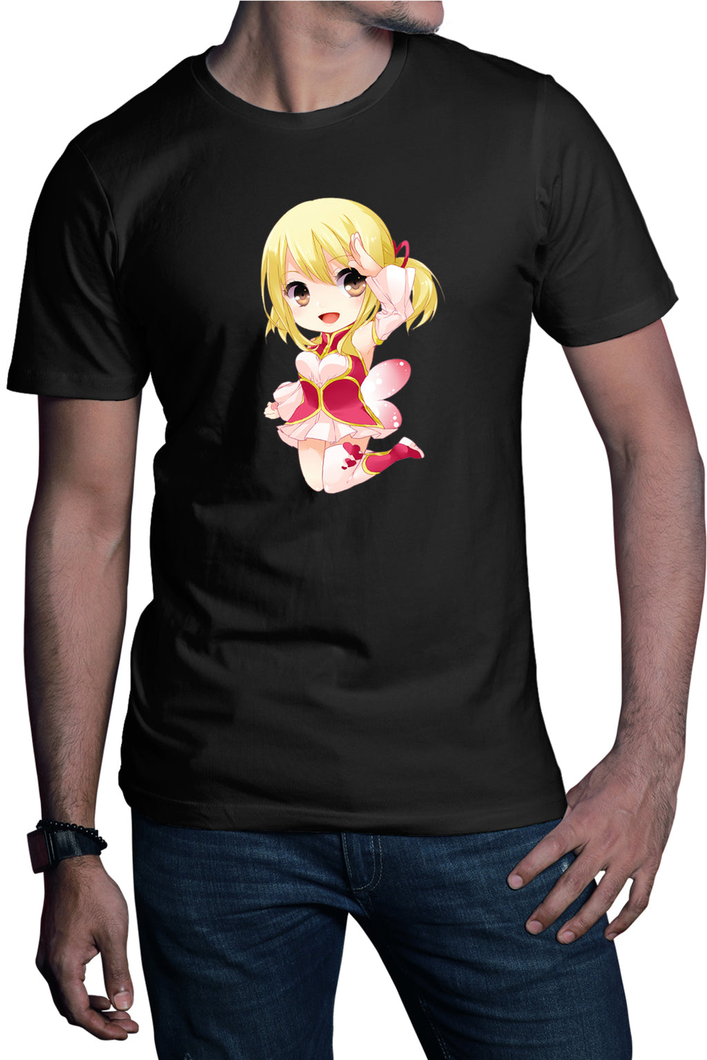 Tricou barbati Fairy Tail Love Story Valentine Day Anime