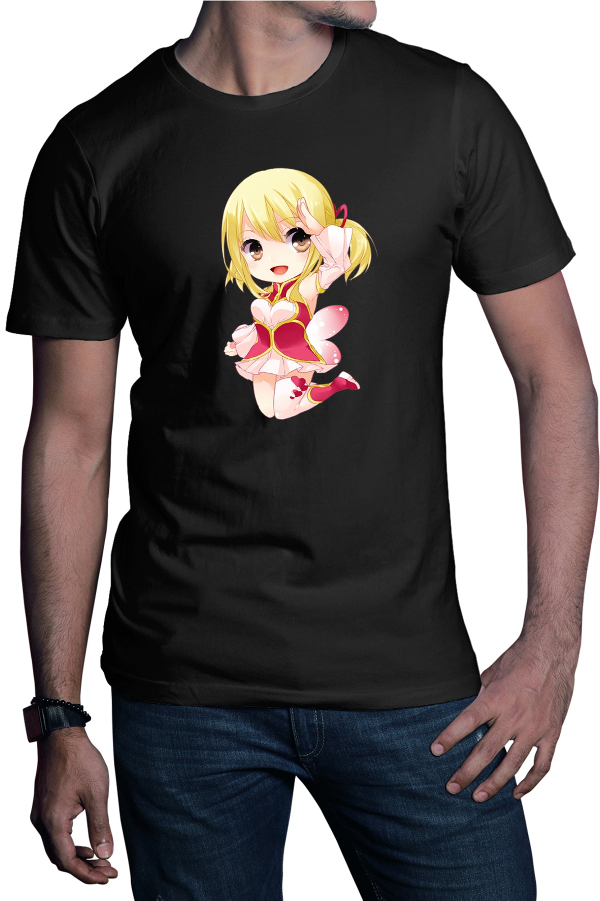Tricou barbati Fairy Tail Love Story Valentine Day Anime