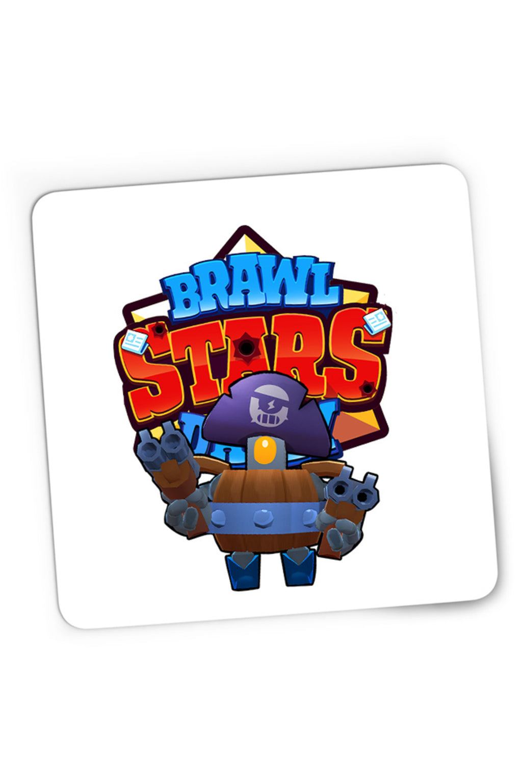 Mousepad Gaming Brawl Stars Mini Robot Daily Missions Quest Battlepass, 21x19 cm