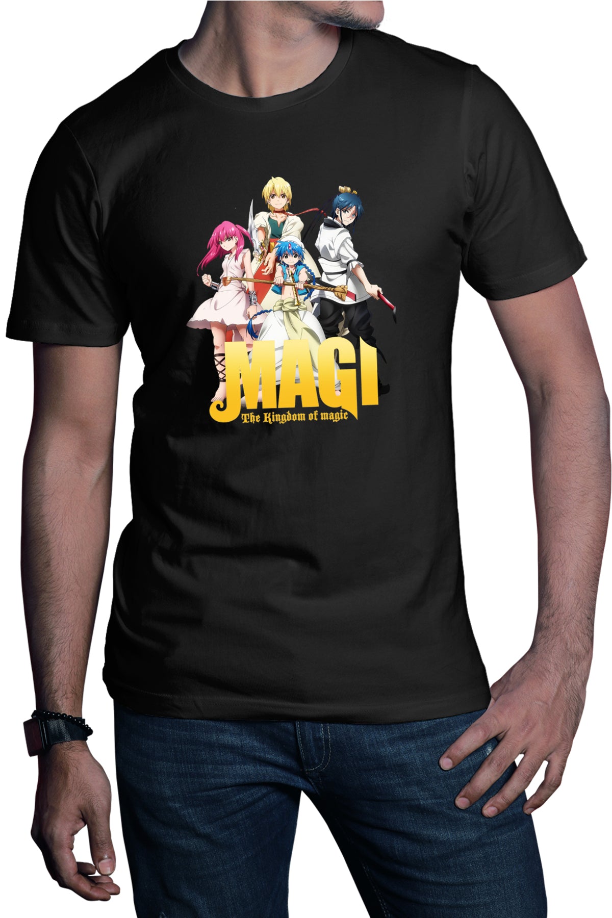 Tricou barbati Magi The Labyrinth of Magic Protagonists Group Poster Pose