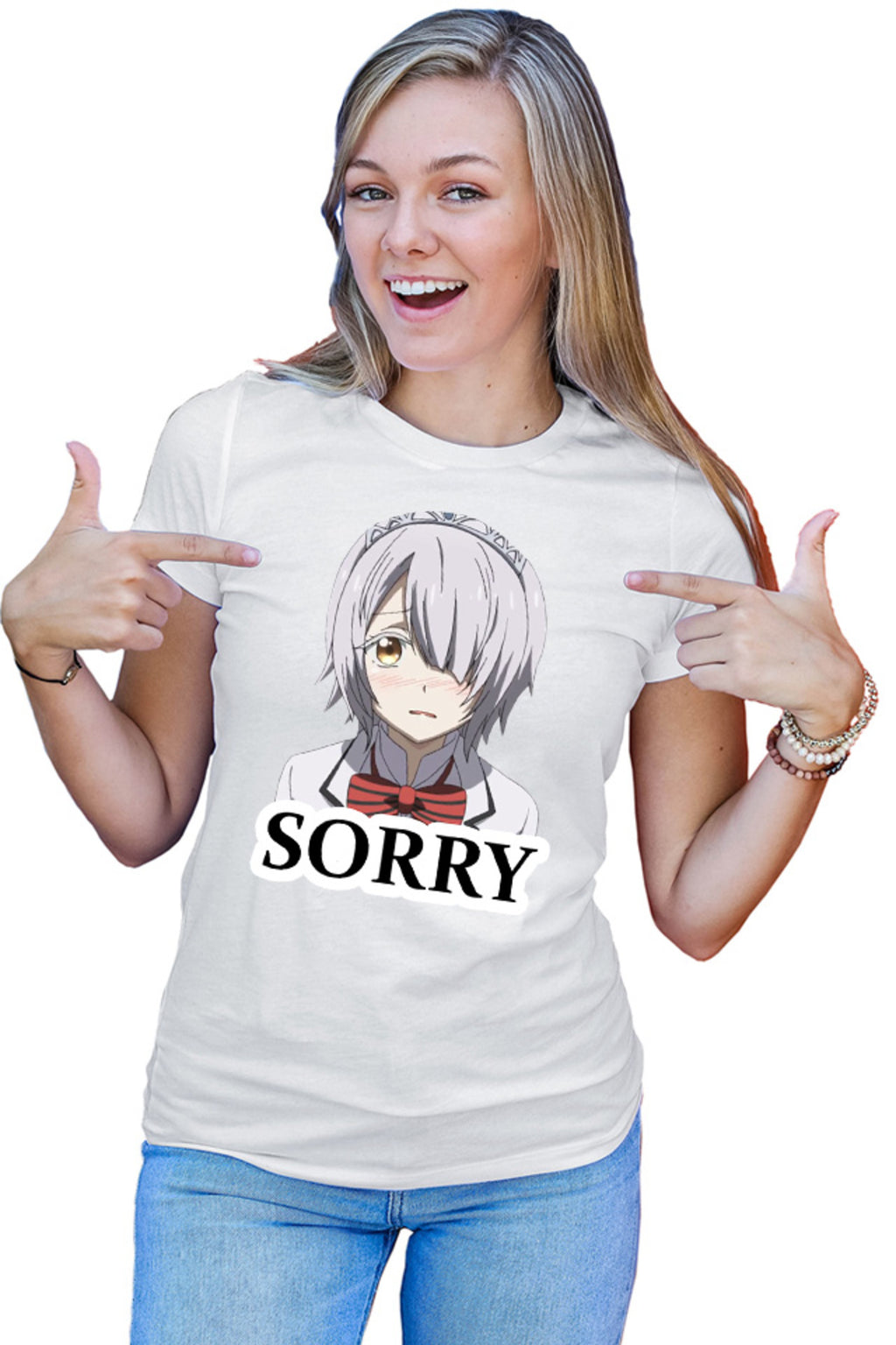 Tricou dama Boarding School Juliet Manga Cat Otaku