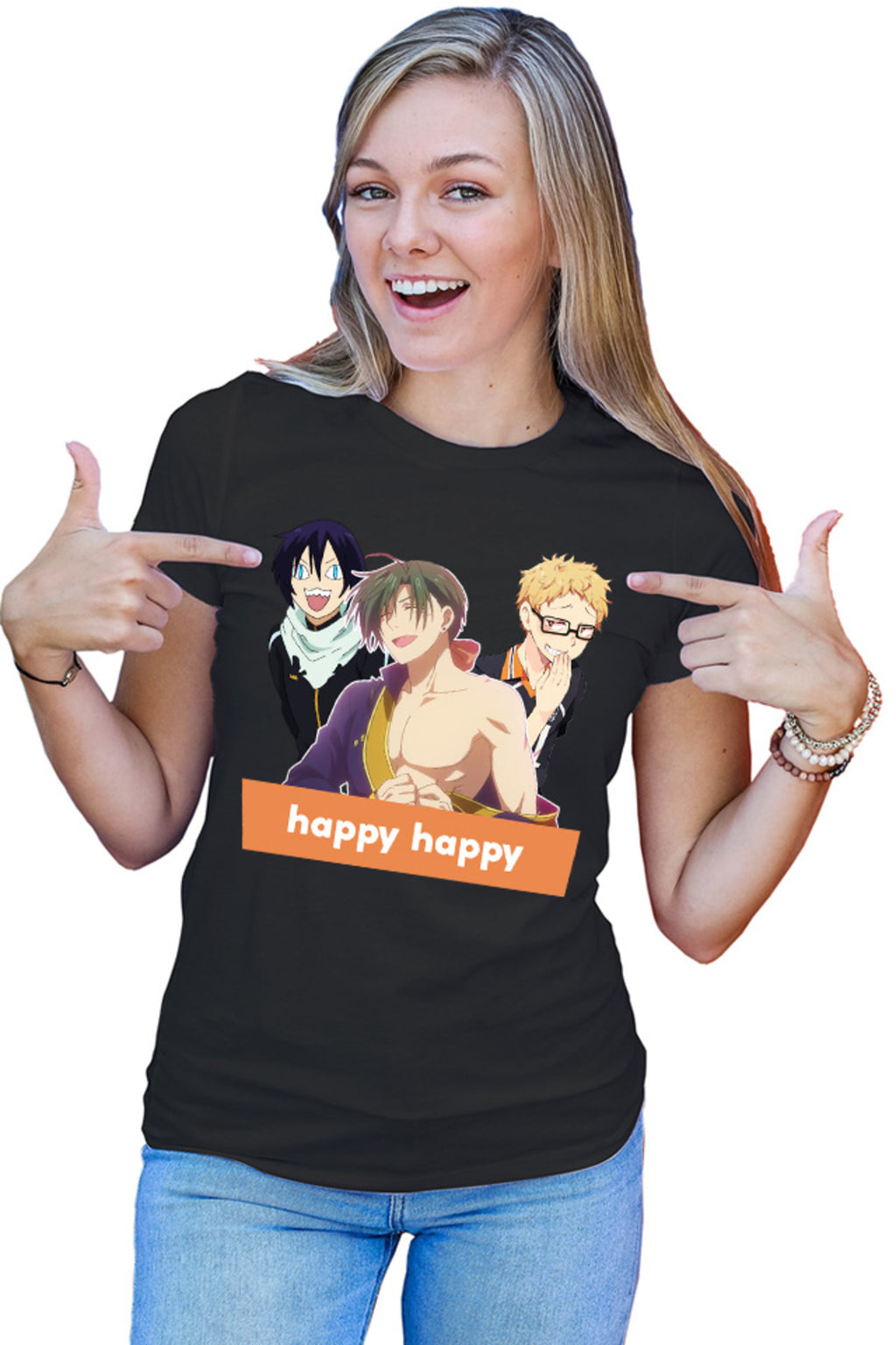 Tricou dama Yona of the Dawn Jae Ha Yato Noragami Kei Troll Happy