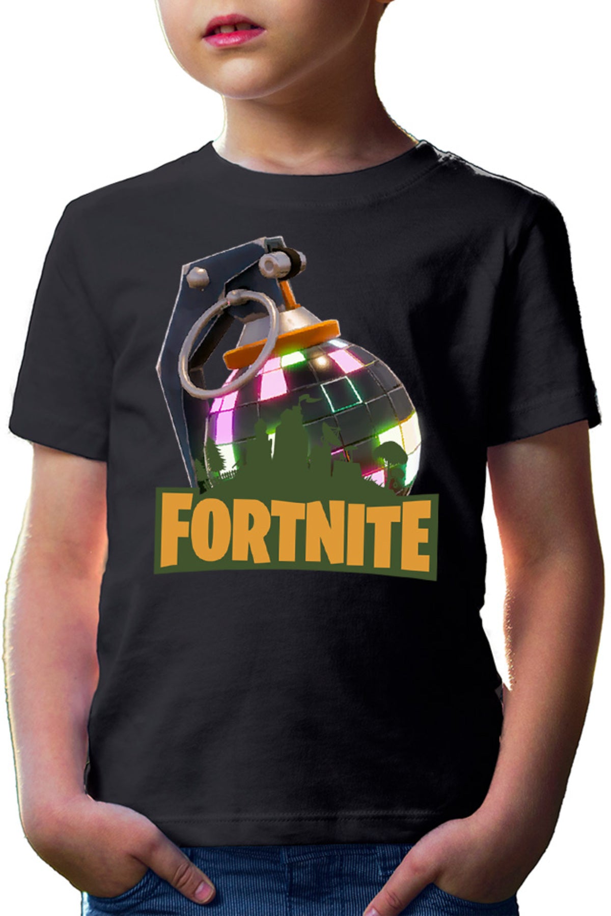 Tricou copii Fortnite Colorful Game Children Skins Building Map