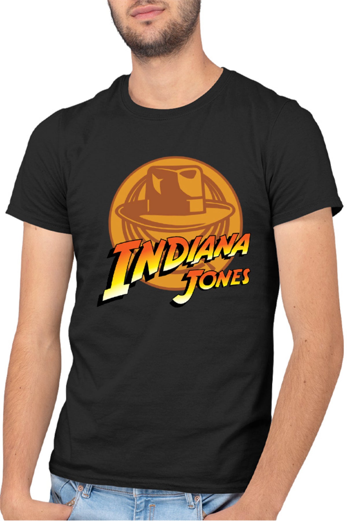 Tricou barbati Indiana Jones Logo TV Series Cool Savana Texas US